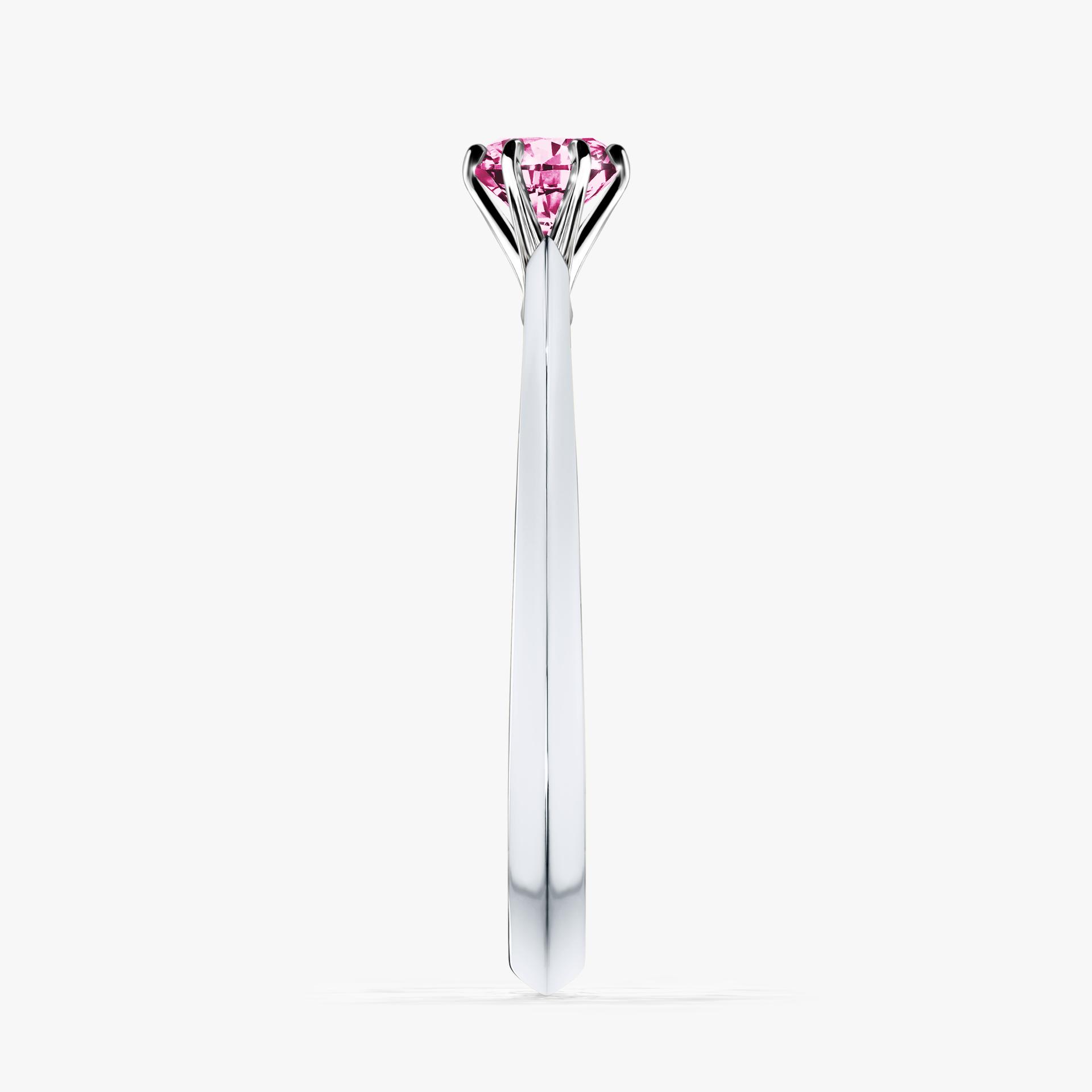 Pierscionek zareczynowy z diamentem rozowym 025 CT z bialego zlota my queen 03