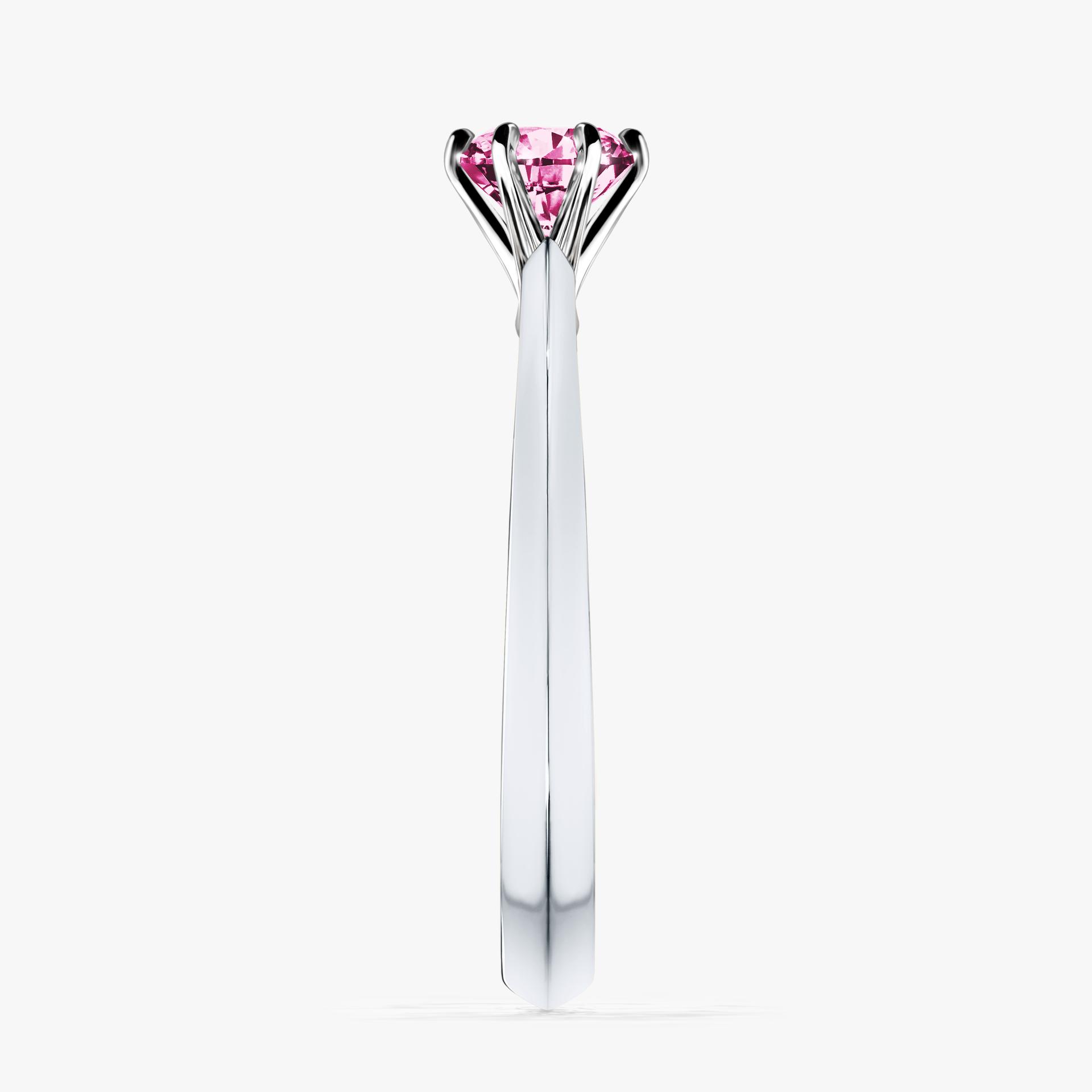Pierscionek zareczynowy z diamentem rozowym 050 CT z bialego zlota my queen 03