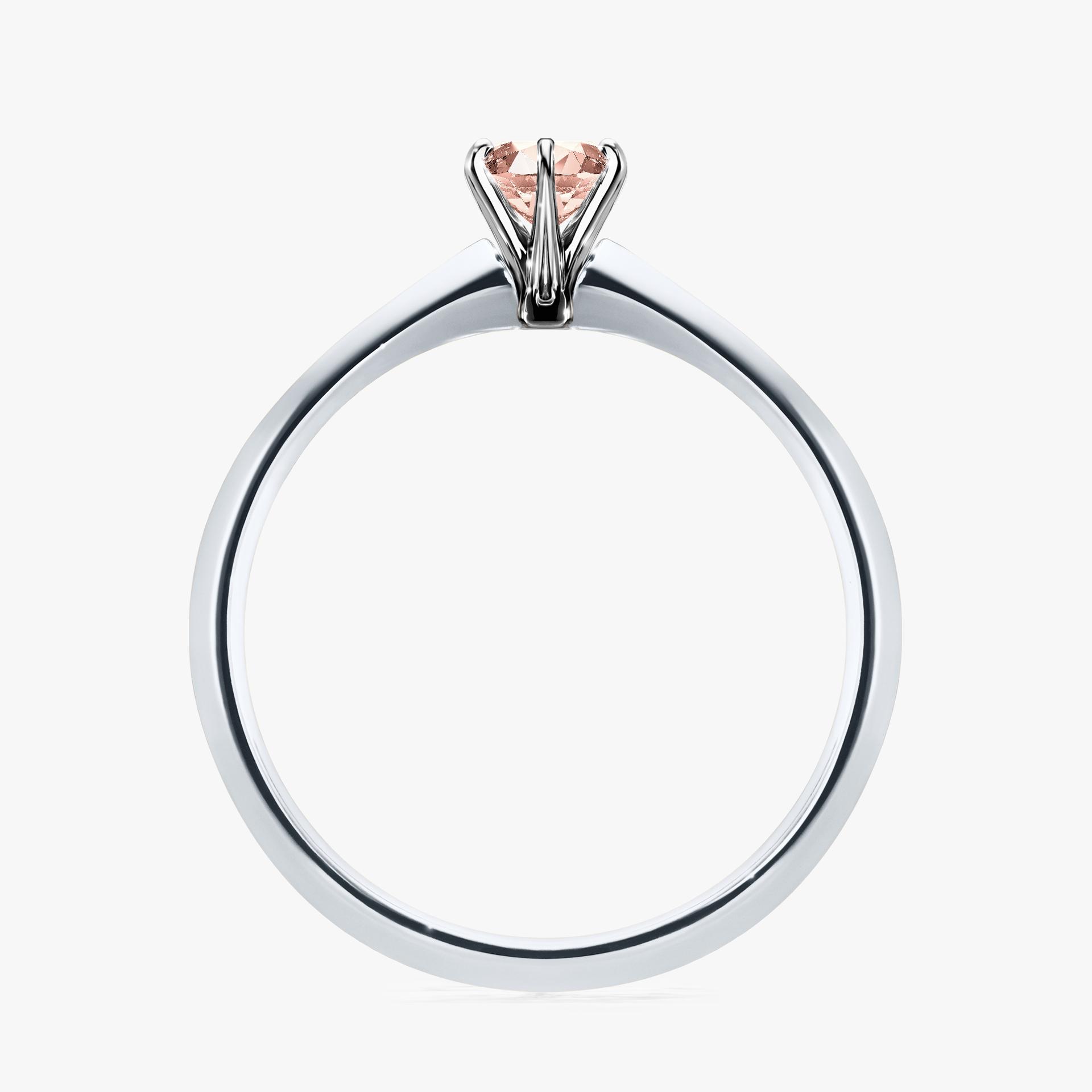 Pierscionek zareczynowy z morganitem 025 CT z bialego zlota my queen 02