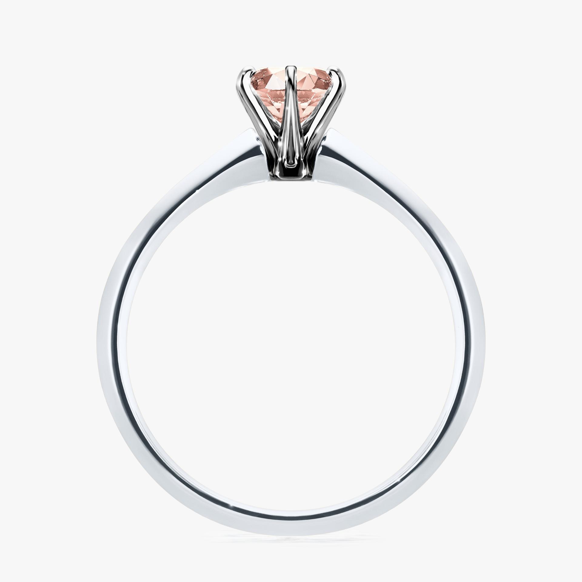 Pierscionek zareczynowy z morganitem 050 CT z bialego zlota my queen 02