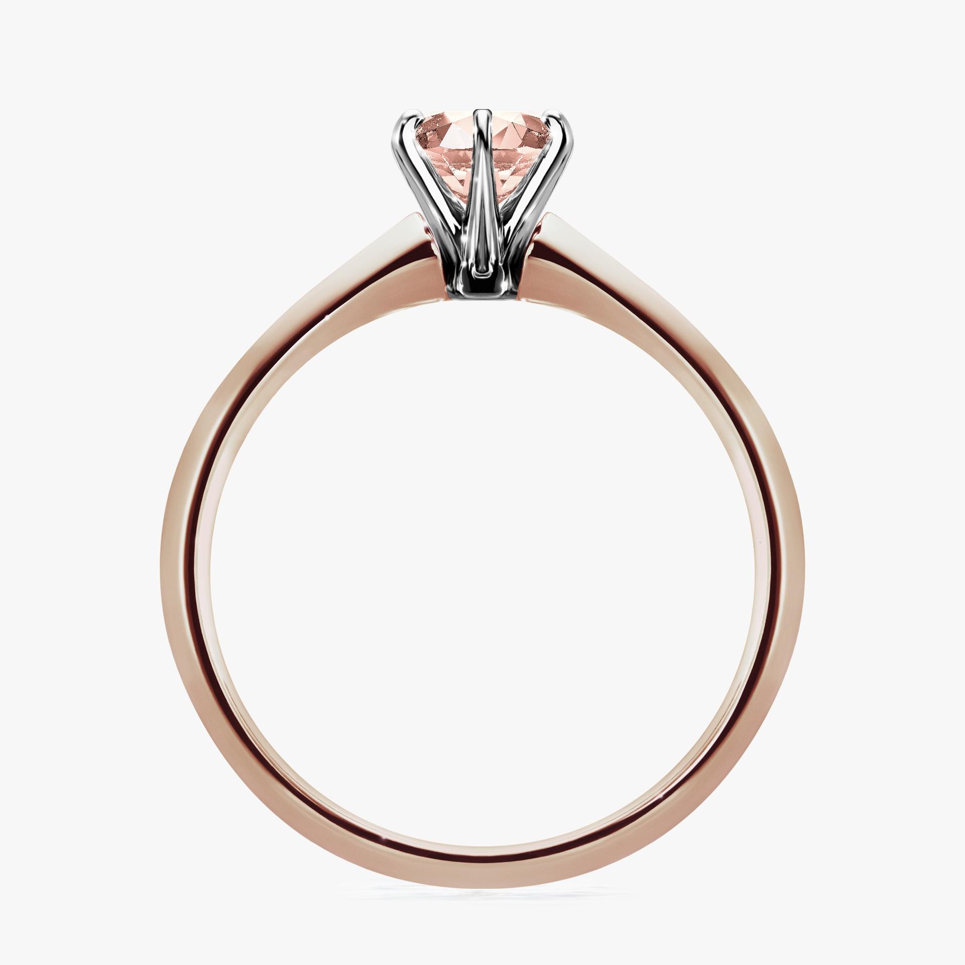 Pierścionek zaręczynowy My Queen z różowego złota z morganitem 0,50ct