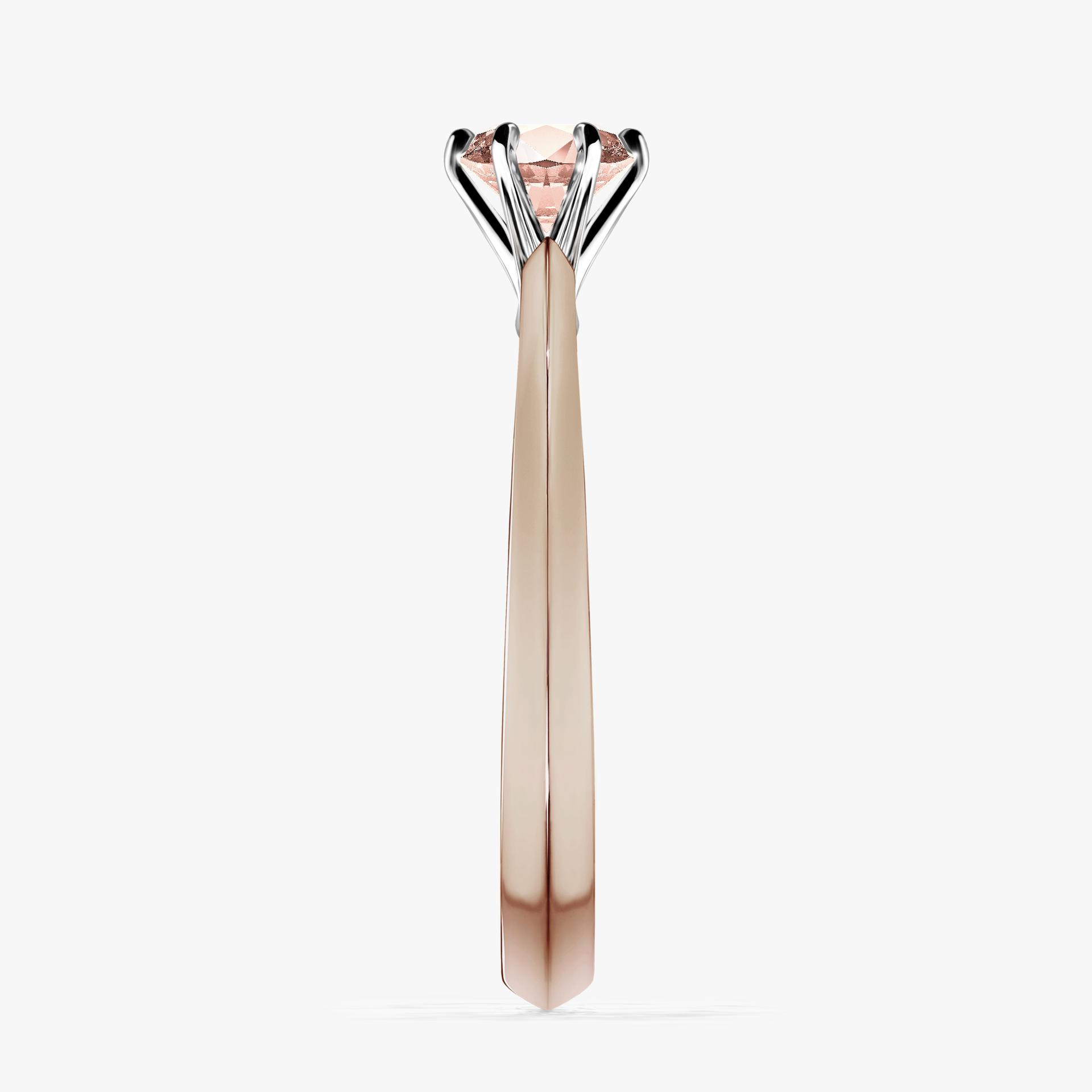 Pierścionek zaręczynowy My Queen z różowego złota z morganitem 0,50ct