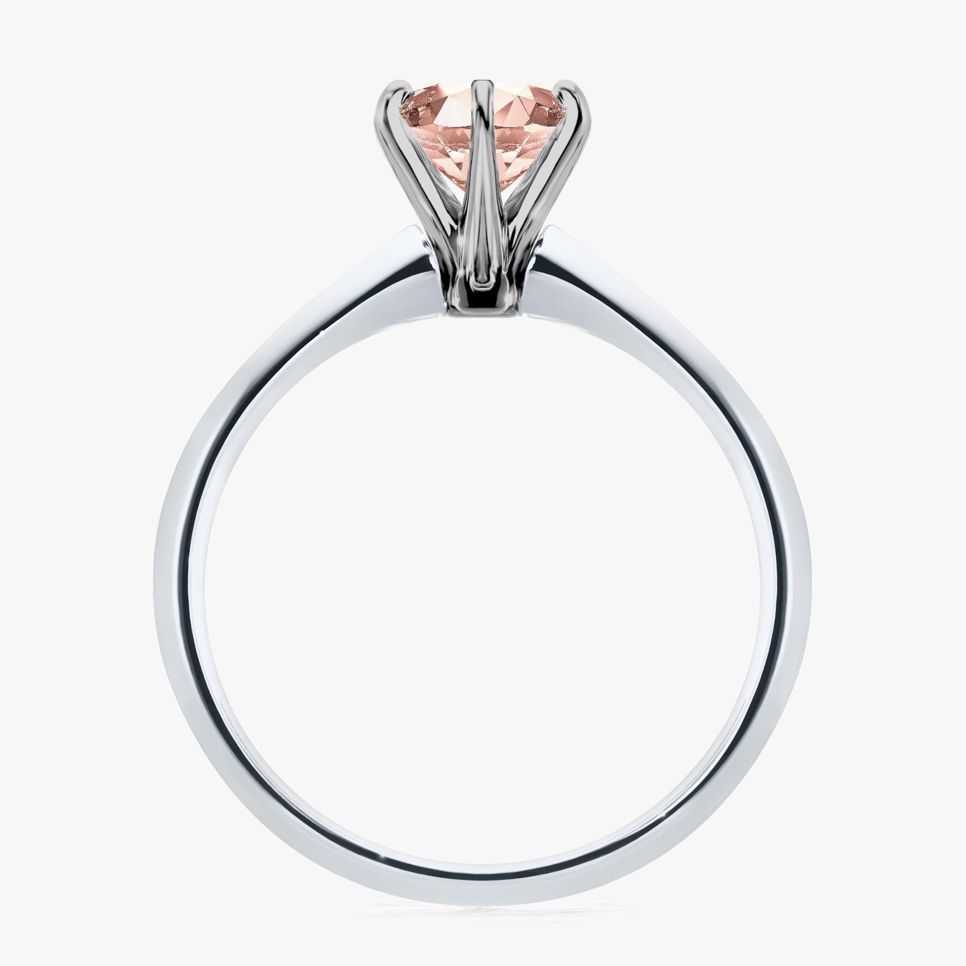 Pierścionek zaręczynowy My Queen z białego złota z morganitem 1,00ct
