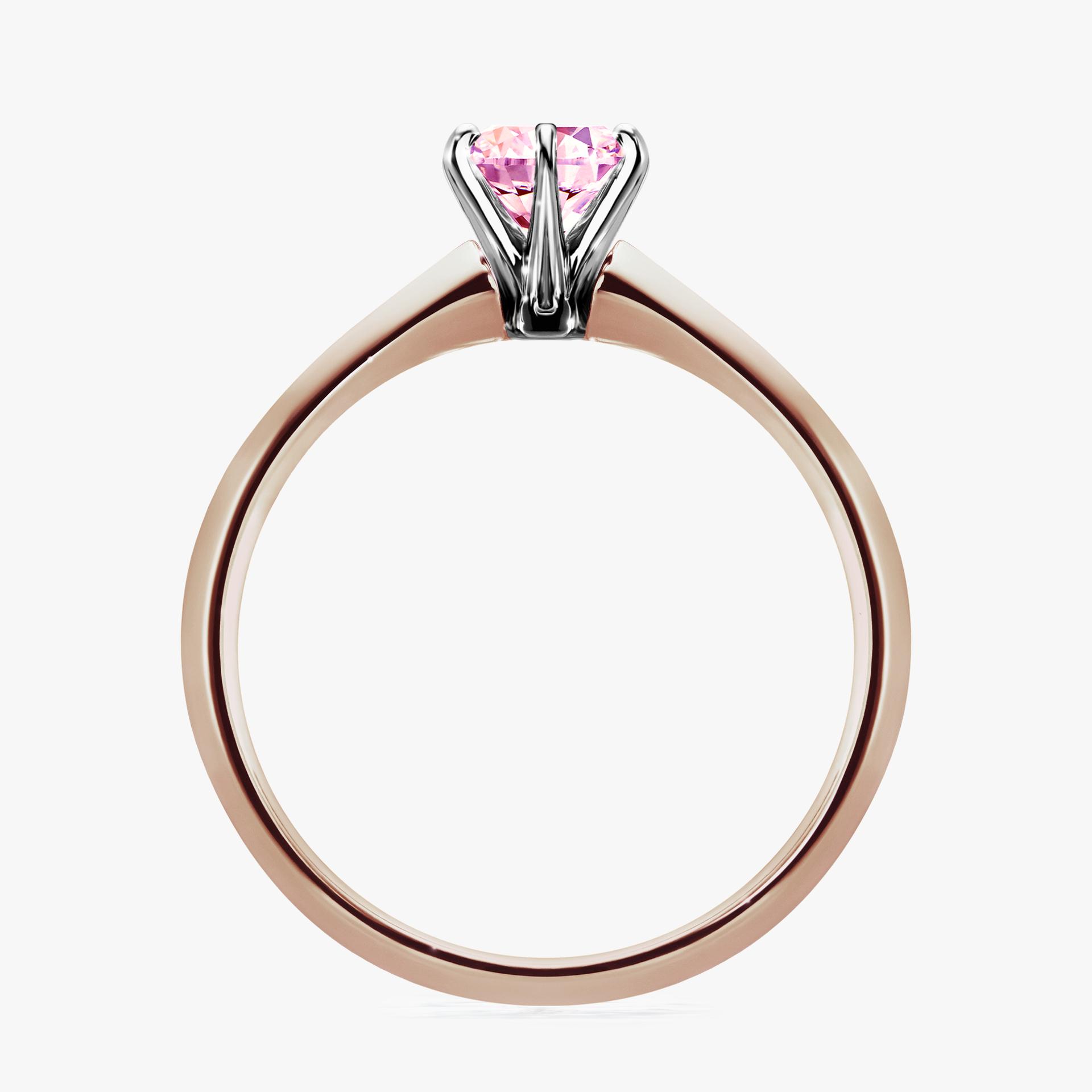 Pierscionek zareczynowy z szafirem rozowym 050 CT z rozowego zlota my queen 02