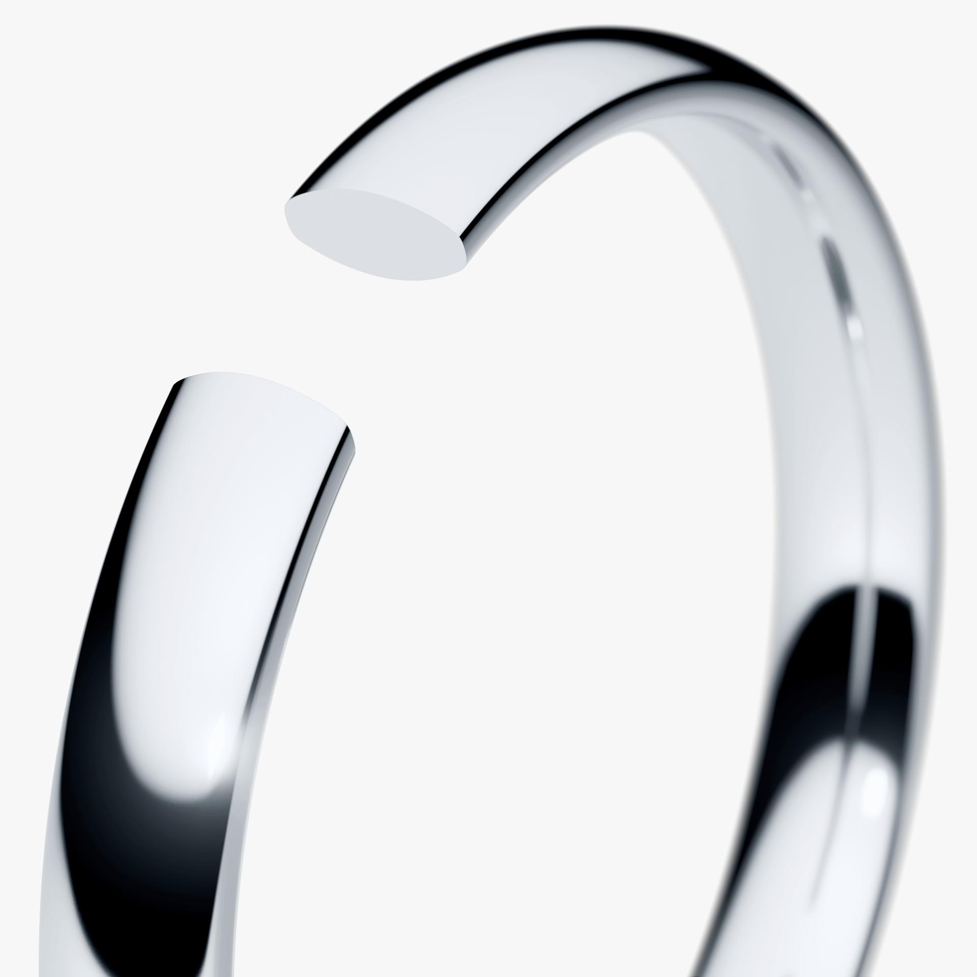 Obrączka ślubna Regular z białego złota 2,5mm