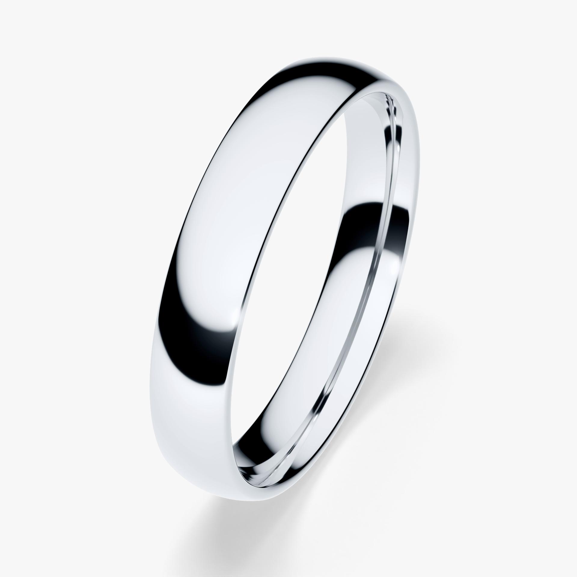 Obrączka ślubna Regular z białego złota 3,5mm