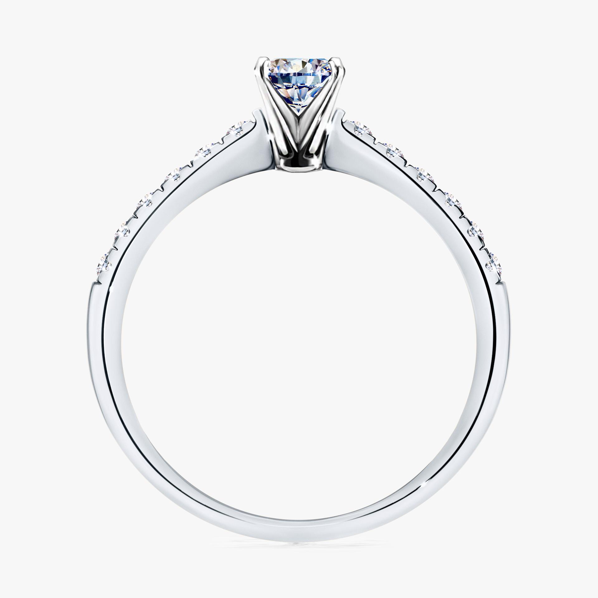 Pierscionek zareczynowy z diamentem 039 CT z bialego zlota my sunshine 02