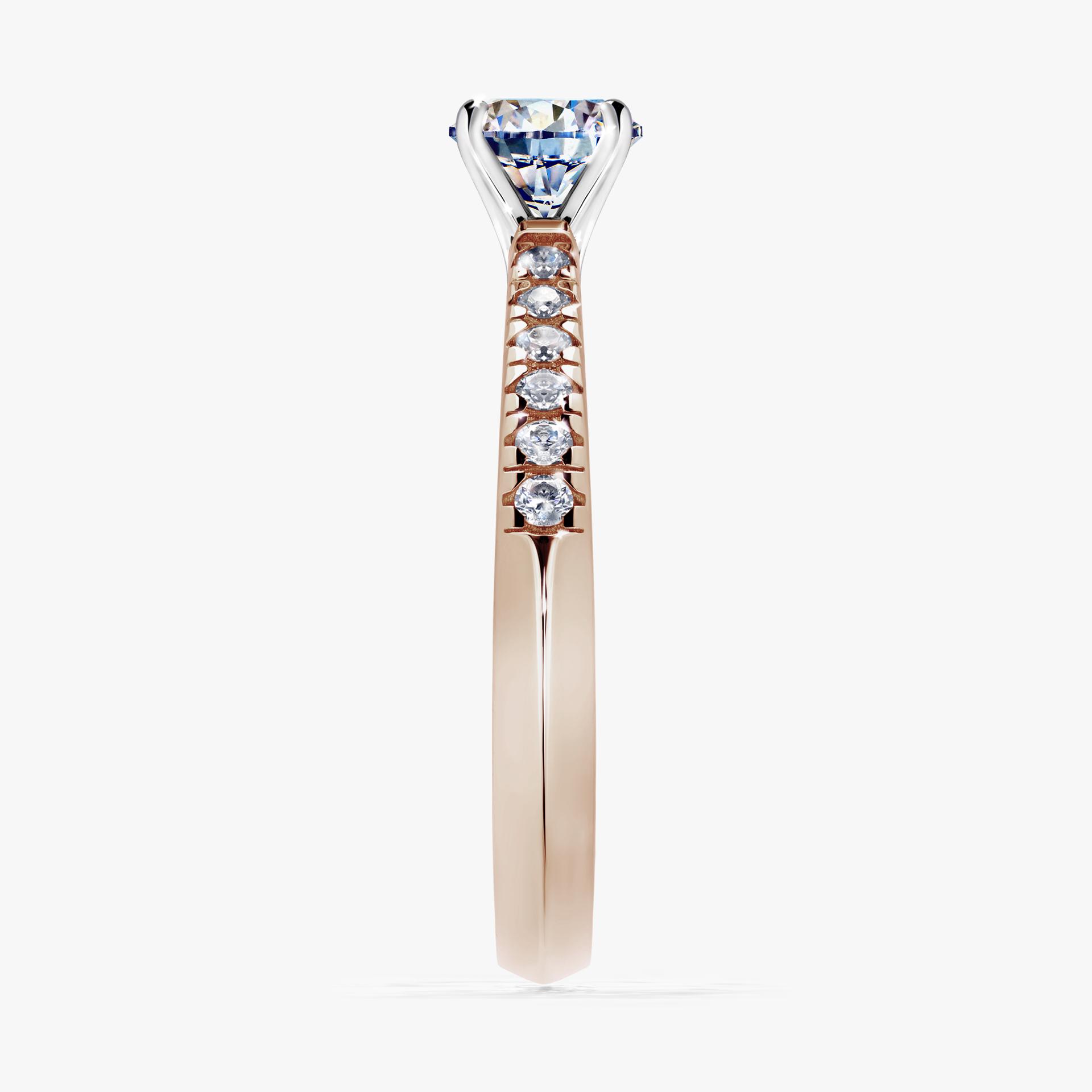 Pierscionek zareczynowy z diamentem 044 CT z rozowego zlota my sunshine 03