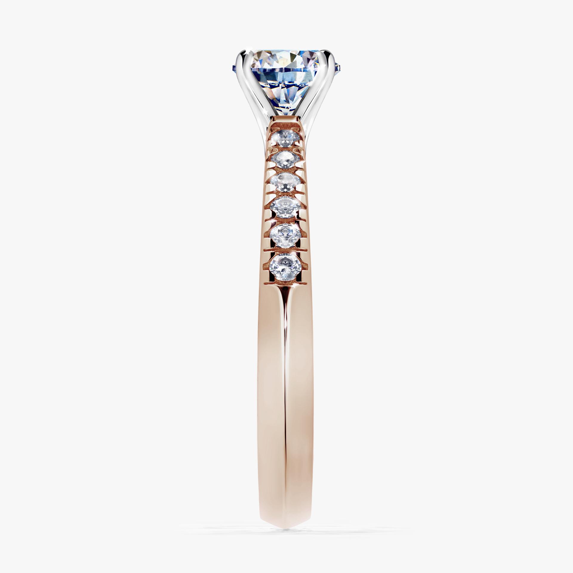 Pierscionek zareczynowy z diamentem 064 CT z rozowego zlota my sunshine 03