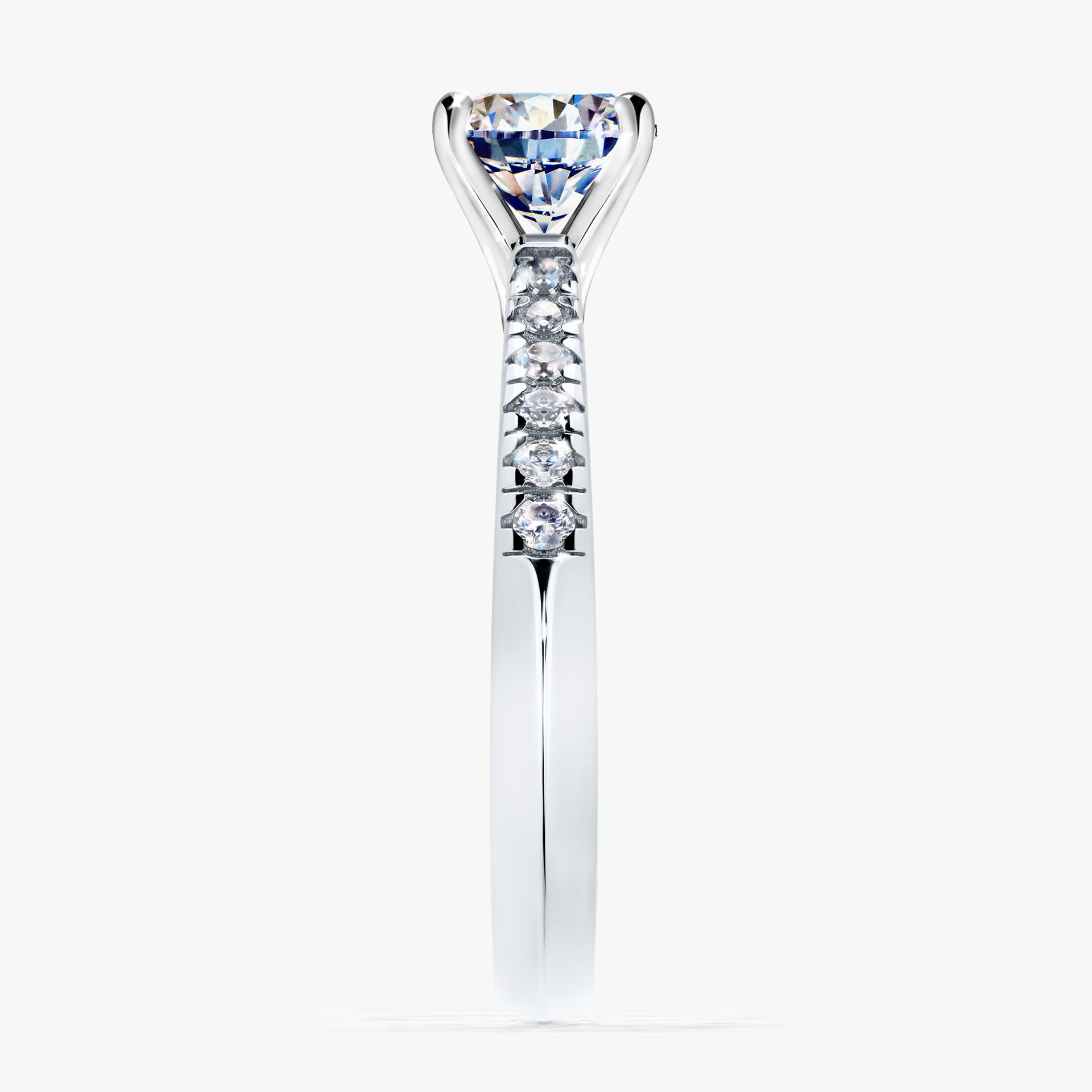 Pierscionek zareczynowy z diamentem 100 CT z bialego zlota my sunshine 03