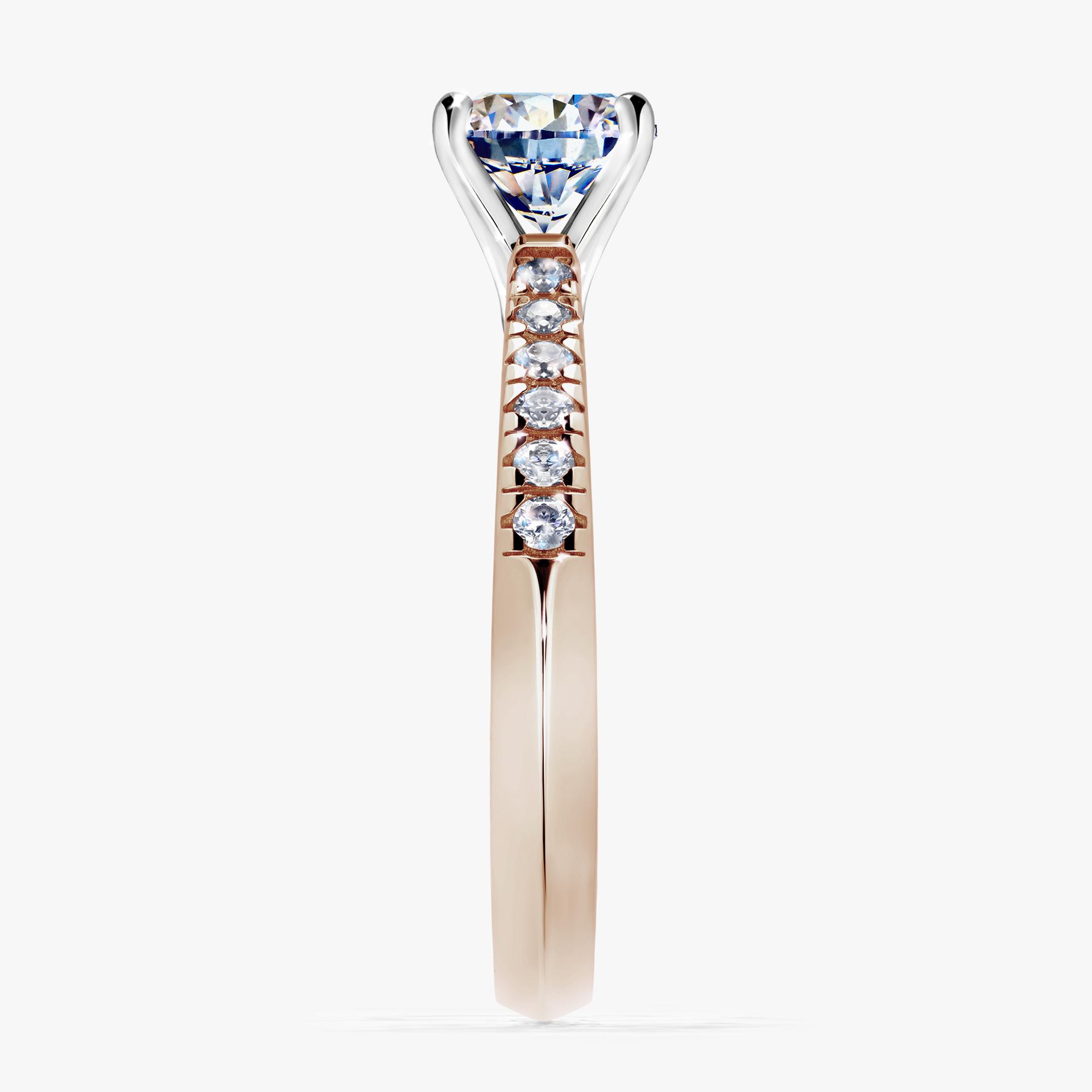 Pierscionek zareczynowy z diamentem 100 CT z rozowego zlota my sunshine 03