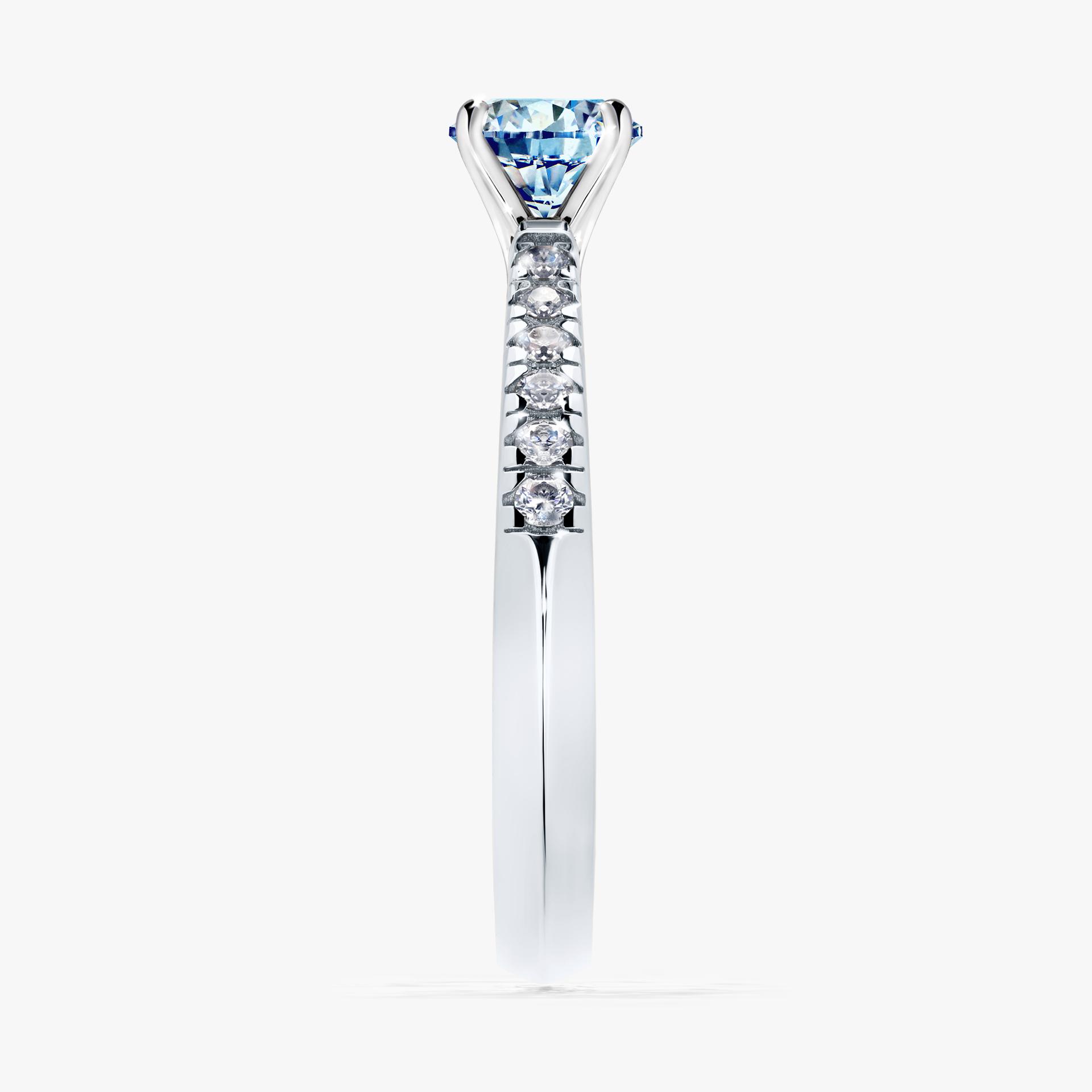 Pierscionek zareczynowy z diamentem niebieski 044 CT z bialego zlota my sunshine 03