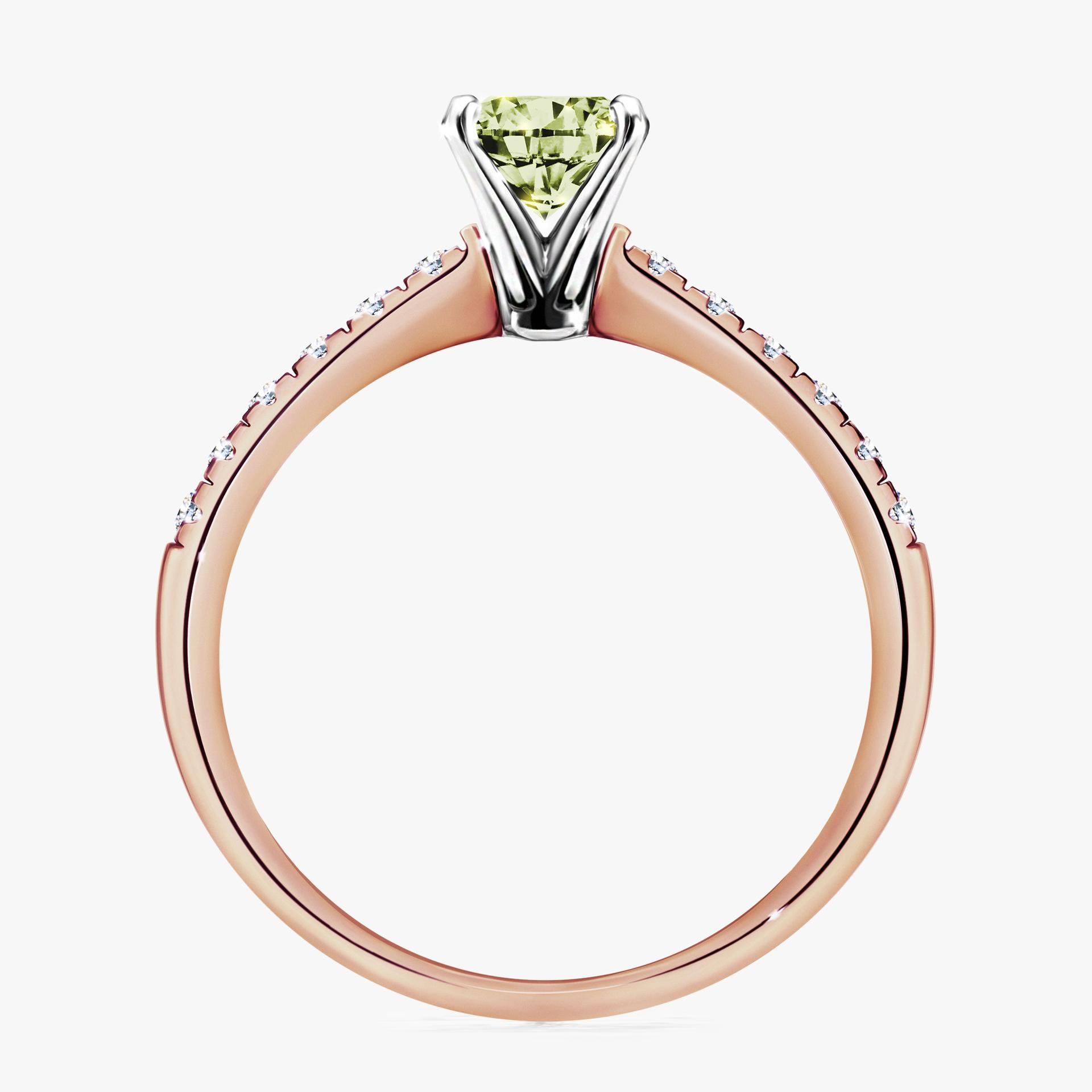 Pierscionek zareczynowy z diamentem zielony_jasny 100 CT z rozowego zlota my sunshine 02