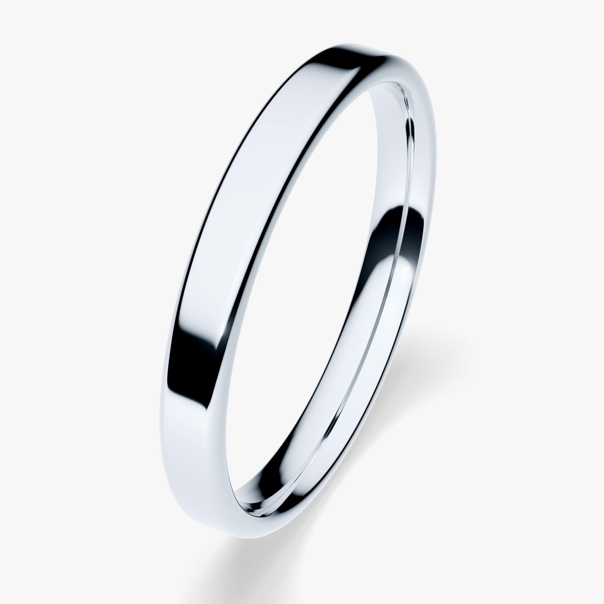 Obrączka ślubna Urban z białego złota 2,5mm