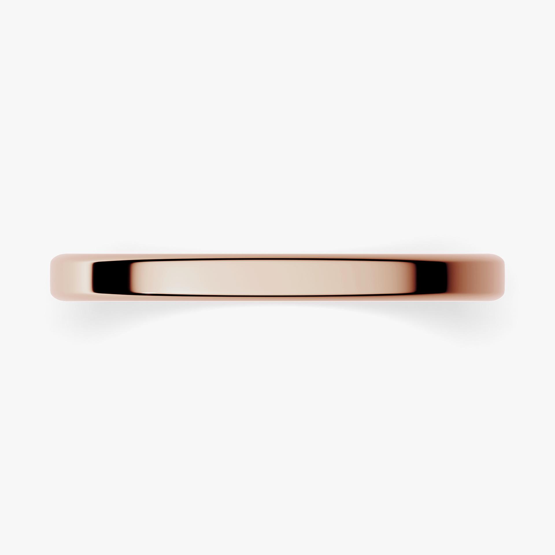 Obrączka ślubna Urban z różowego złota 2mm