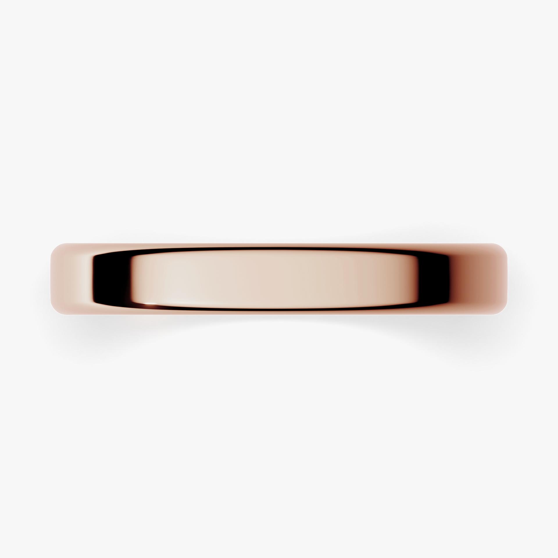 Obrączka ślubna Urban z różowego złota 3mm
