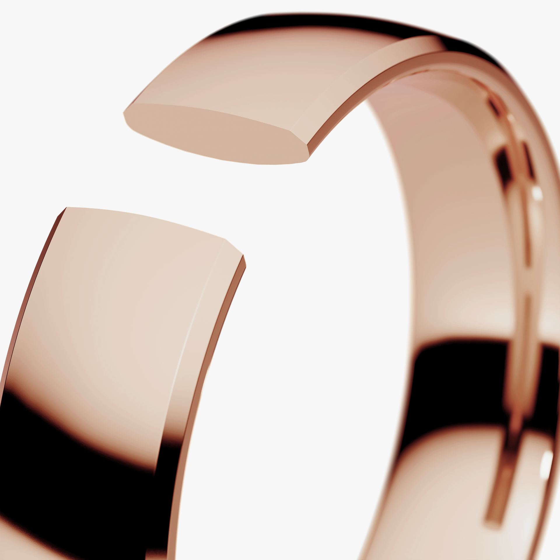 Obraczki slubne komfort 4 5 mm z rozowego zlota 05