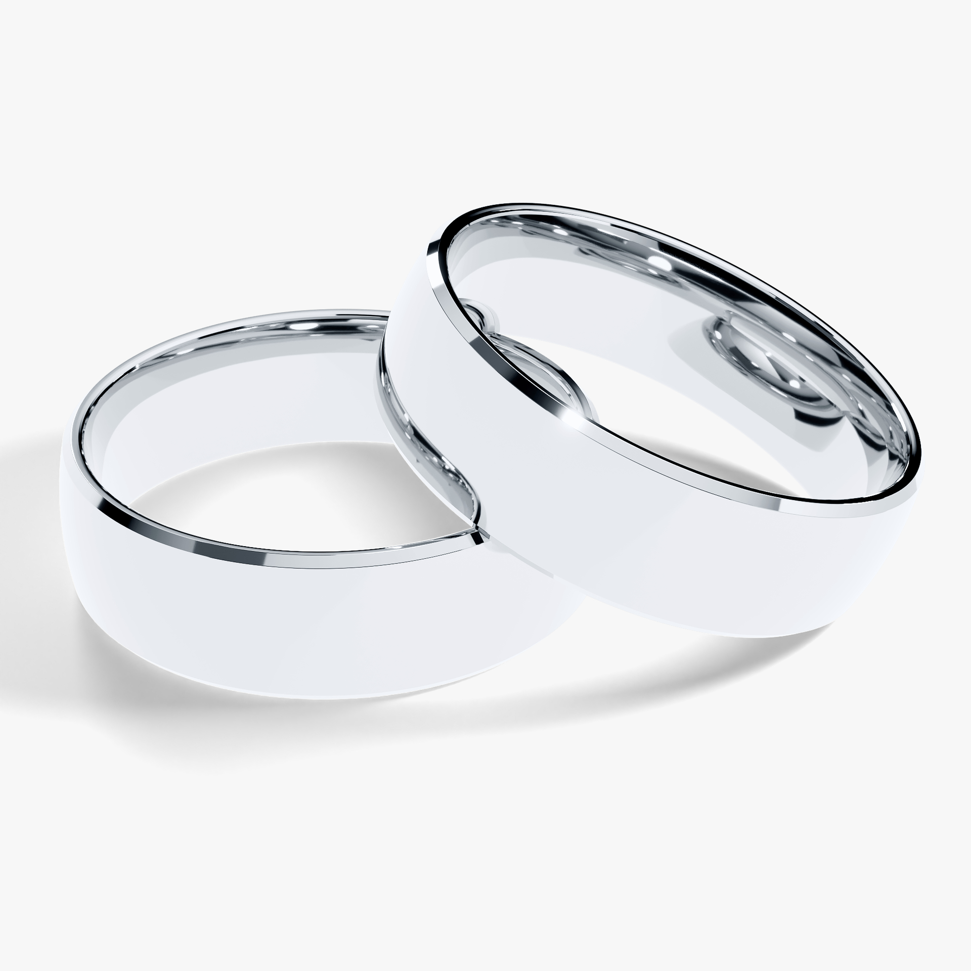 Obraczki slubne komfort 5 5 mm z bialego zlota 01