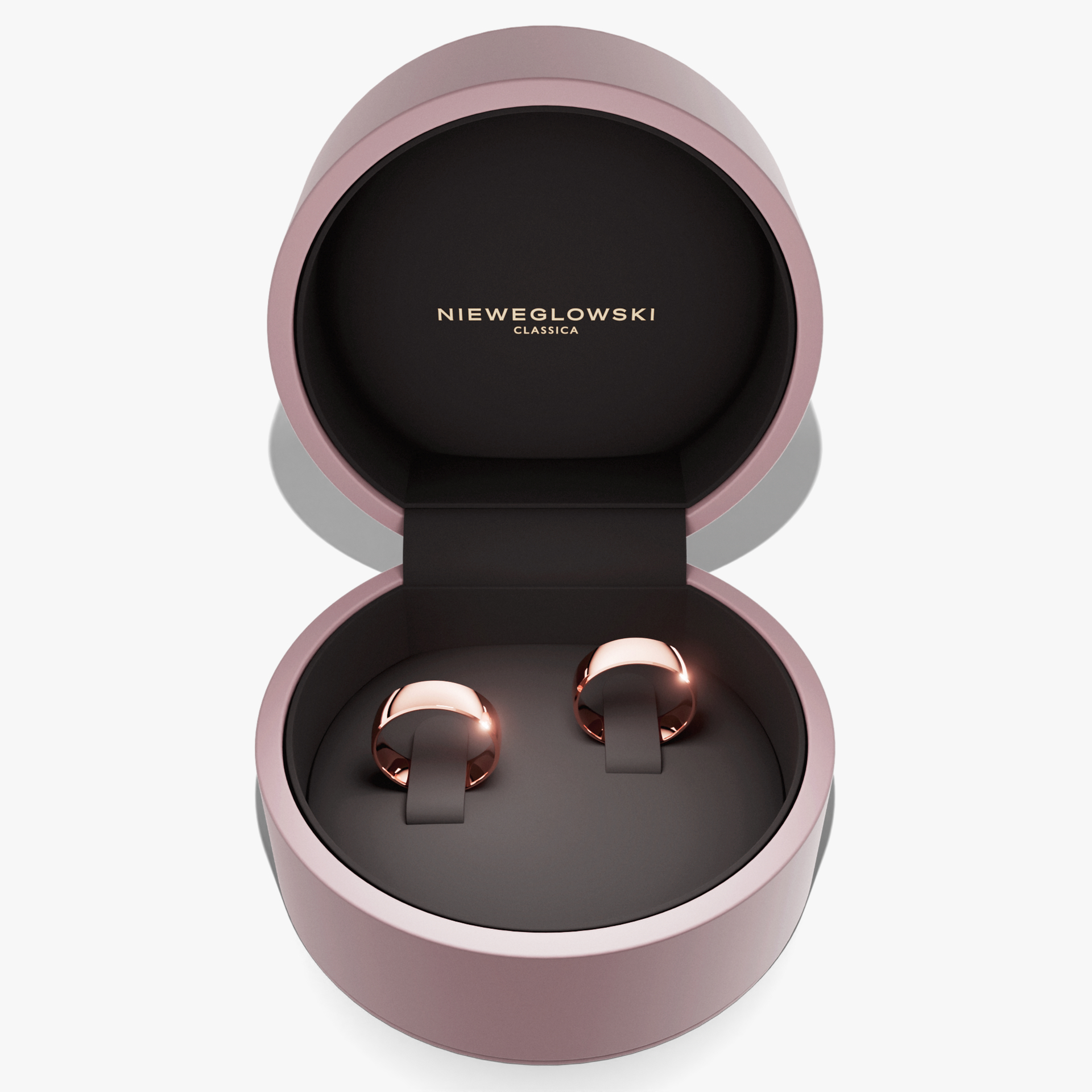 Obraczki slubne komfort 5 5 mm z rozowego zlota 06