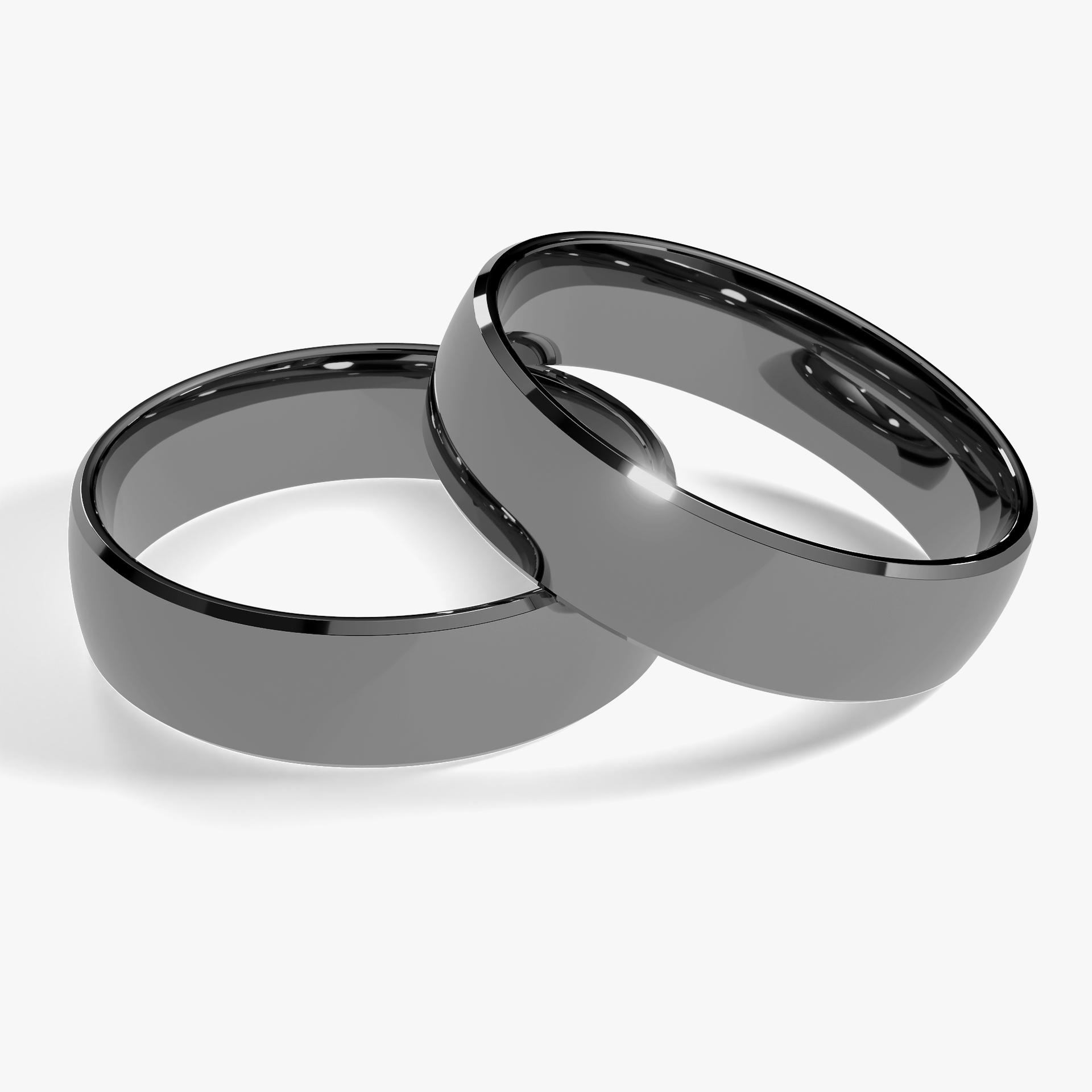 Obraczki slubne komfort 5 mm z czarnego zlota 01