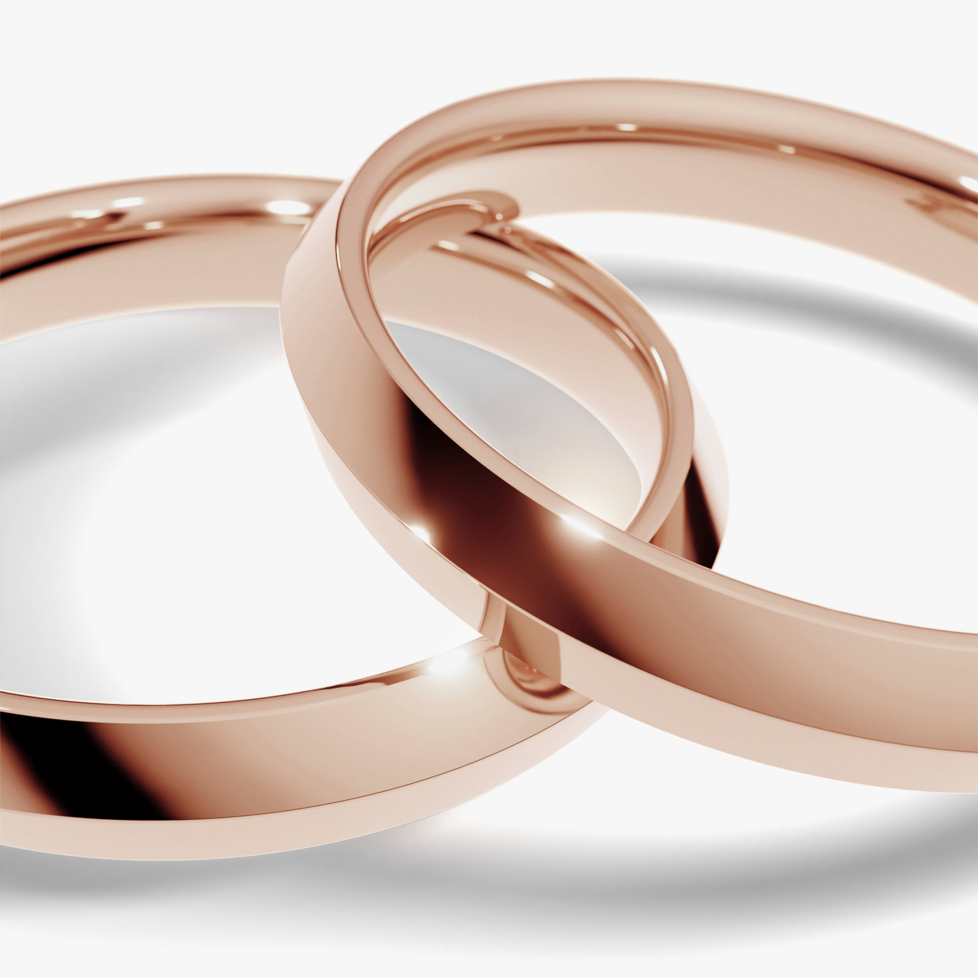 Obraczki slubne classica 3 mm z rozowego zlota 02