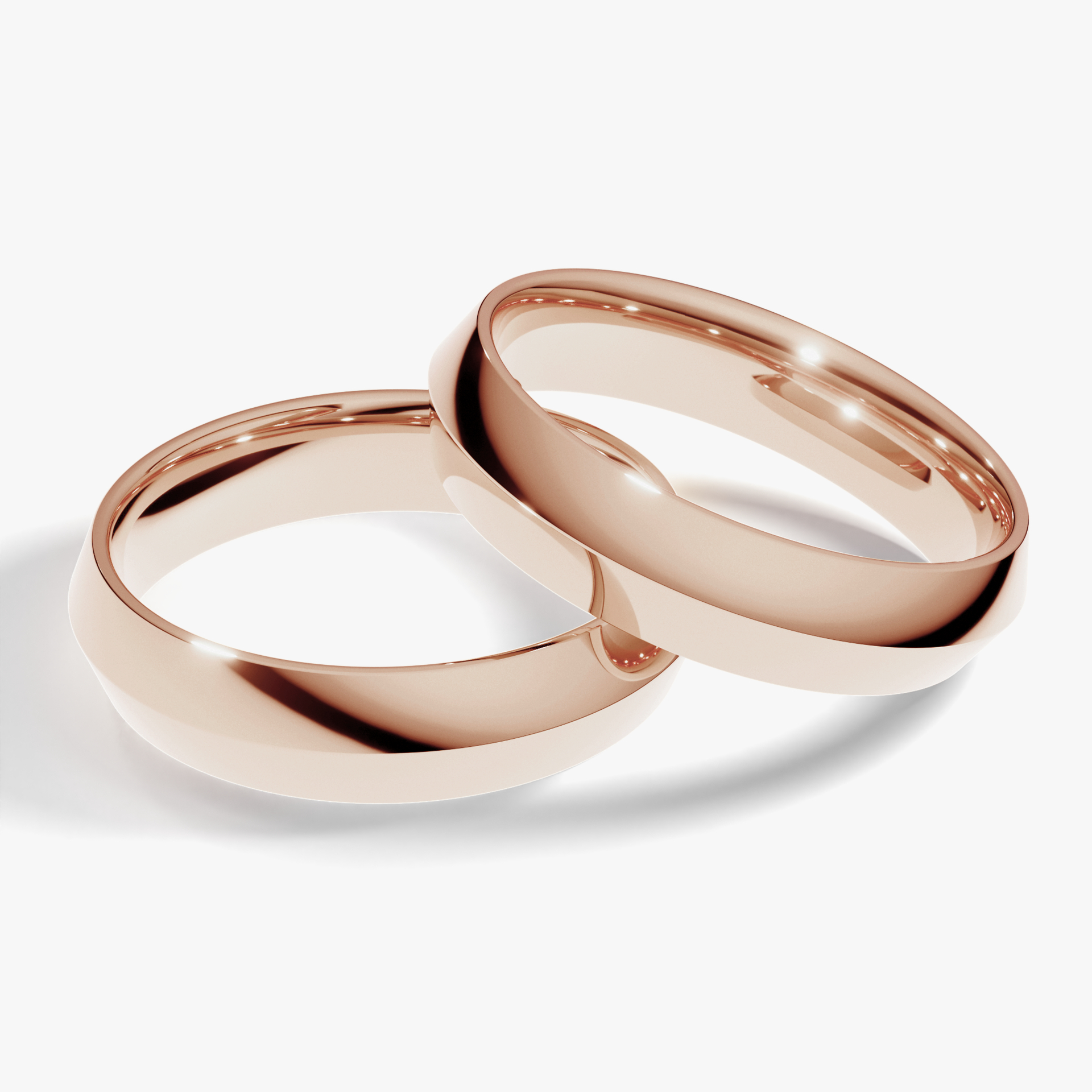 Obraczki slubne classica 4 5 mm z rozowego zlota 01