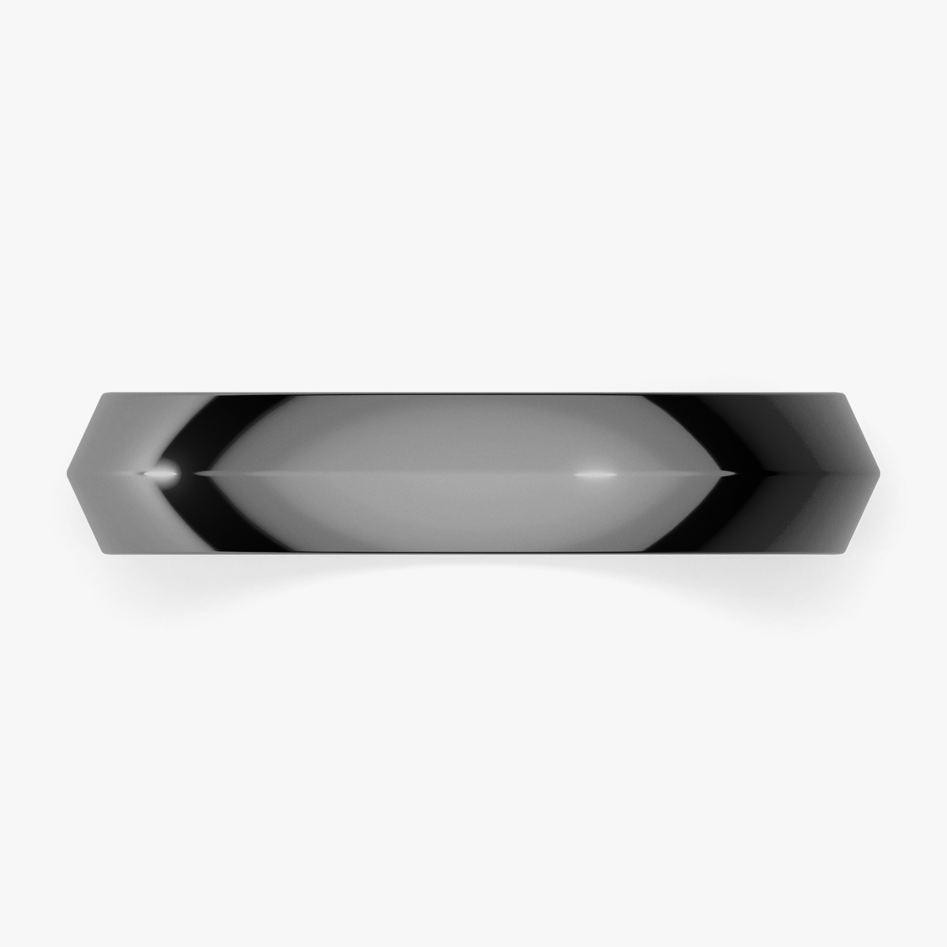 Obraczki slubne classica 4 mm z czarnego zlota 04