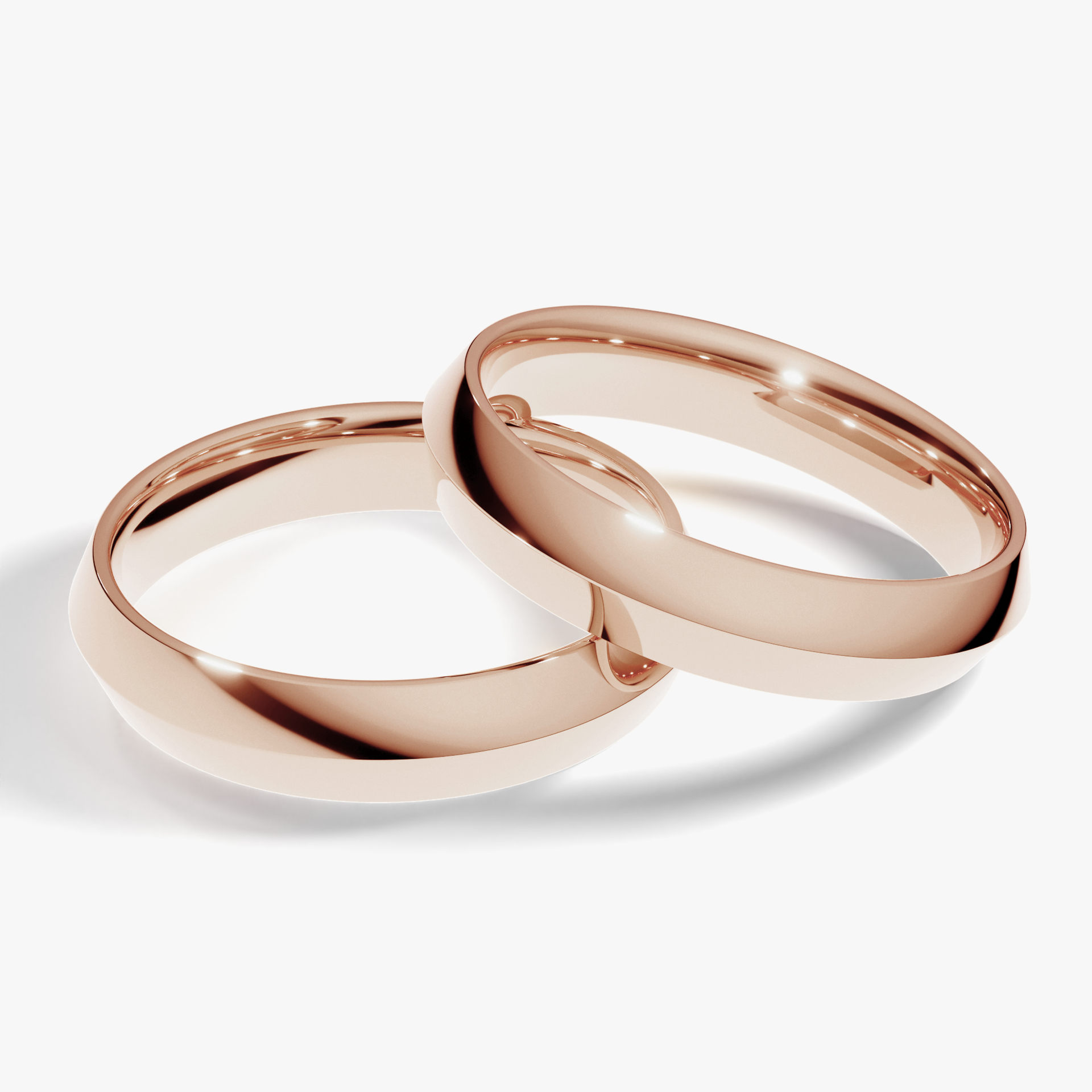 Obraczki slubne classica 4 mm z rozowego zlota 01