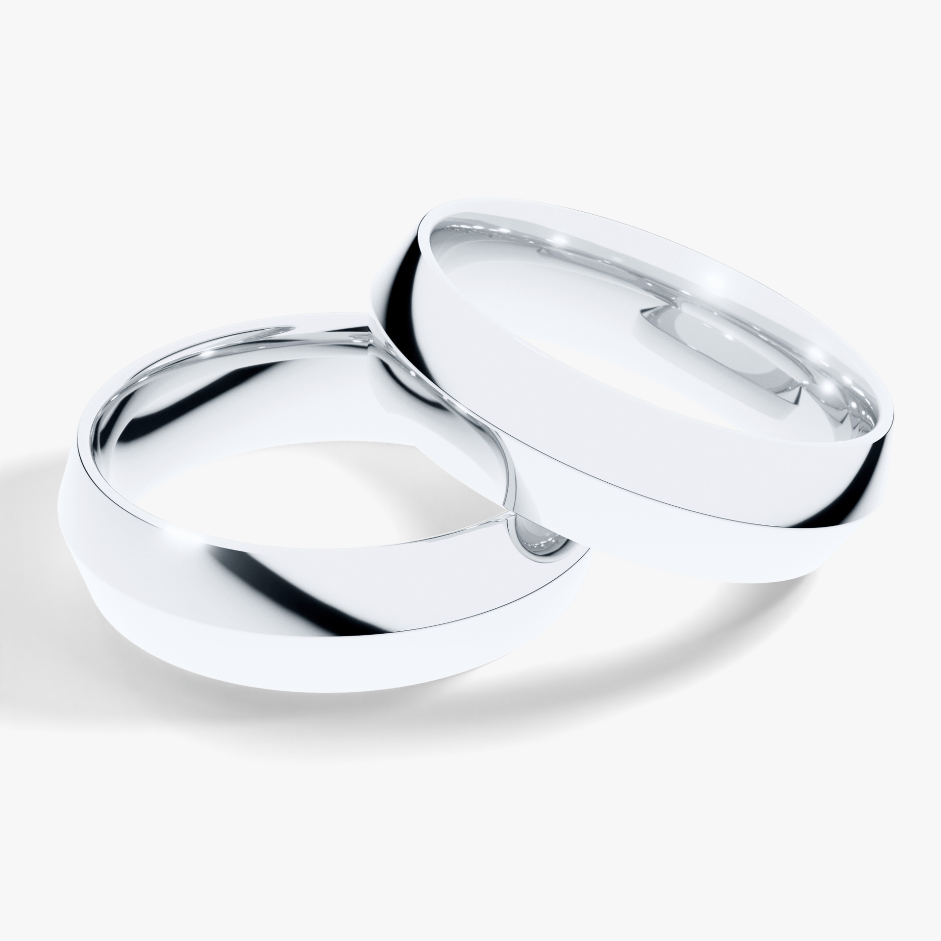 Obraczki slubne classica 5 5 mm z bialego zlota 01