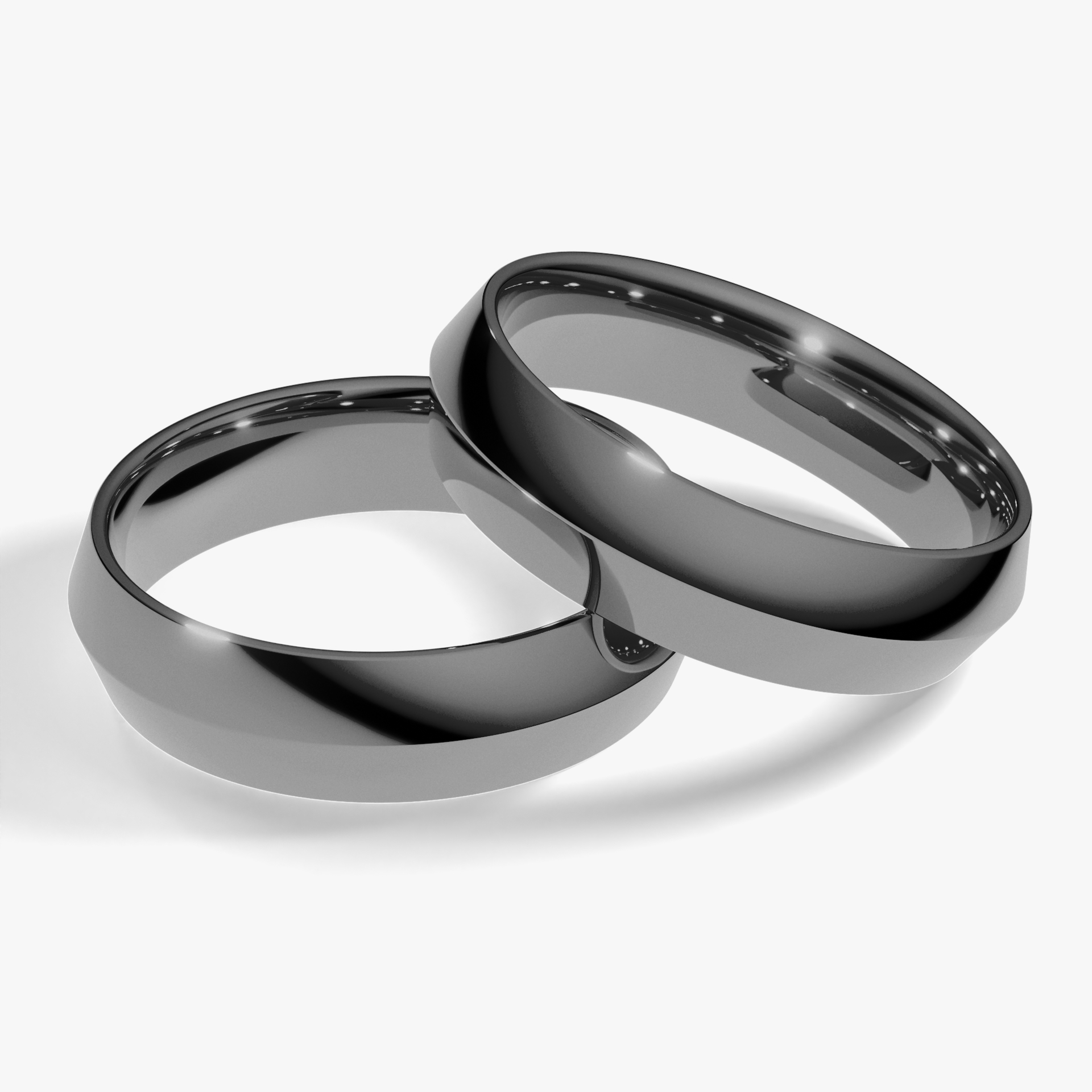 Obraczki slubne classica 5 mm z czarnego zlota 01