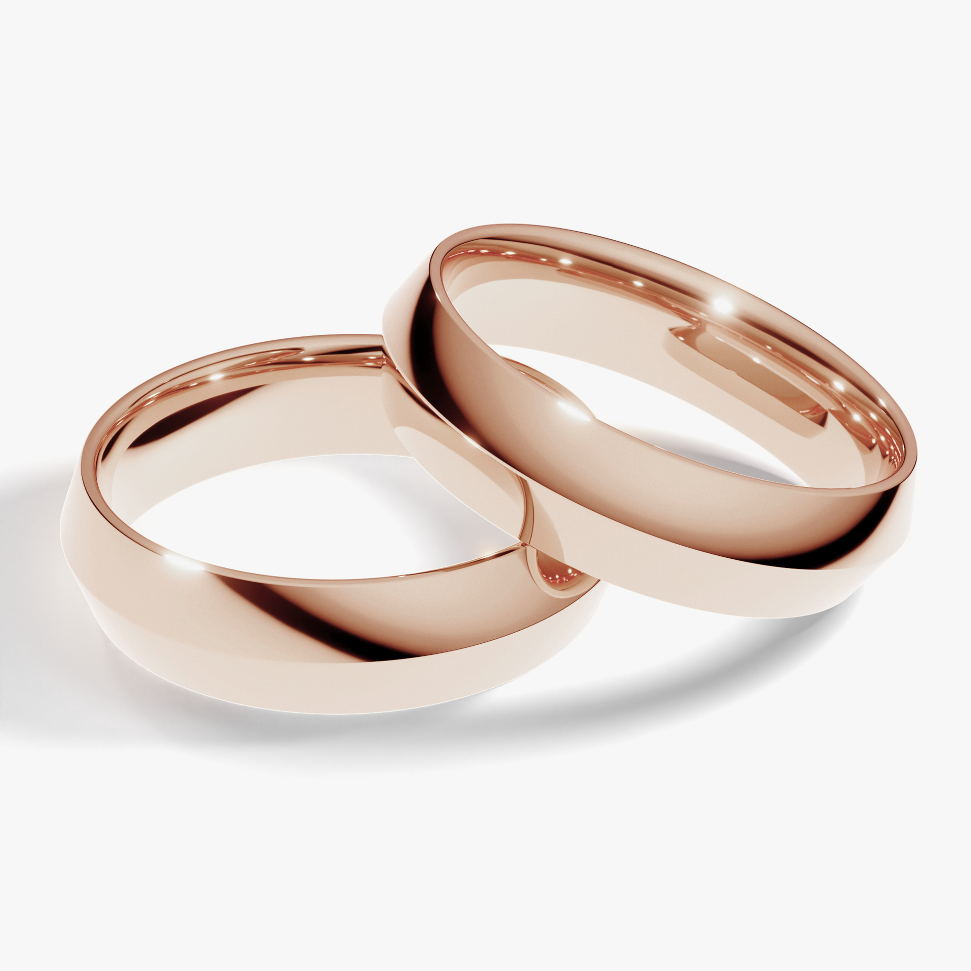 Obraczki slubne classica 5 mm z rozowego zlota 01