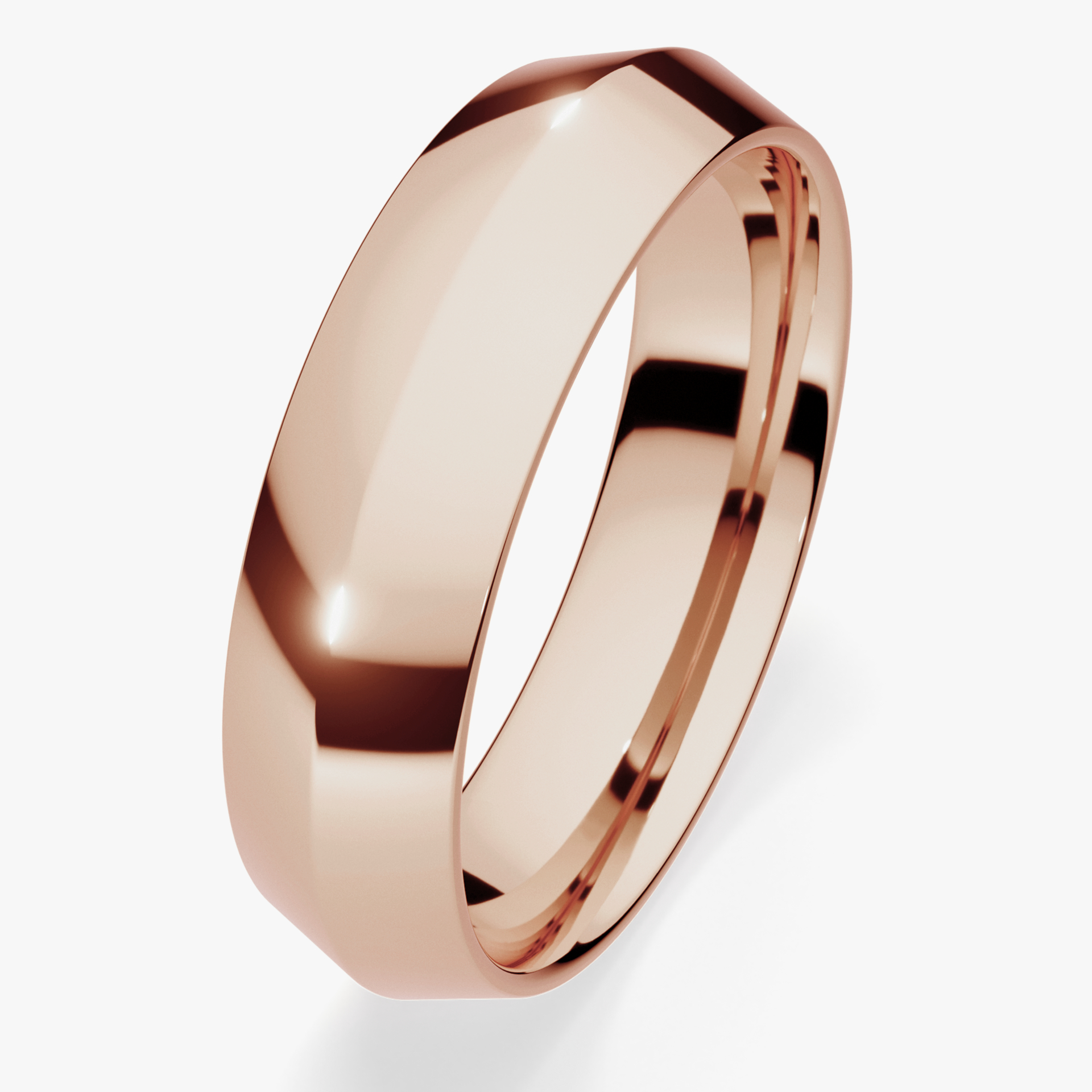 Obraczki slubne classica 5 mm z rozowego zlota 03