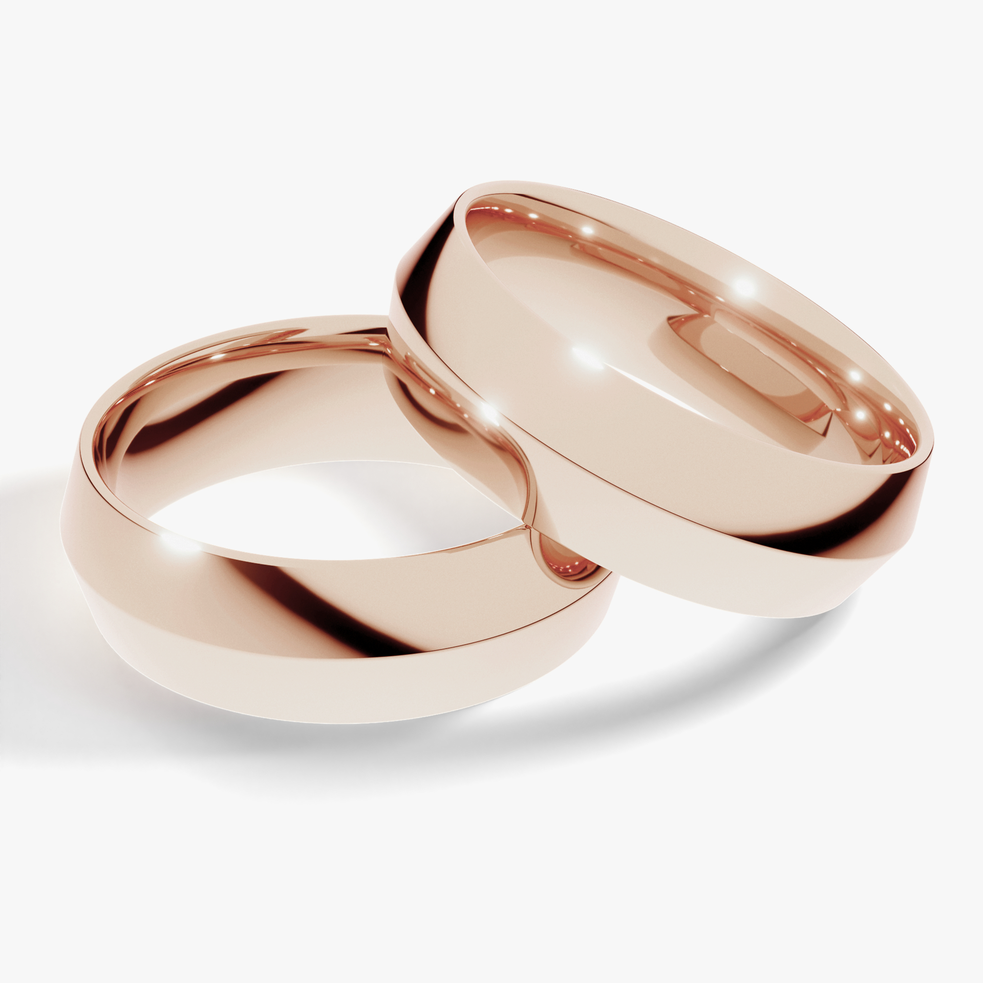 Obraczki slubne classica 6 mm z rozowego zlota 01