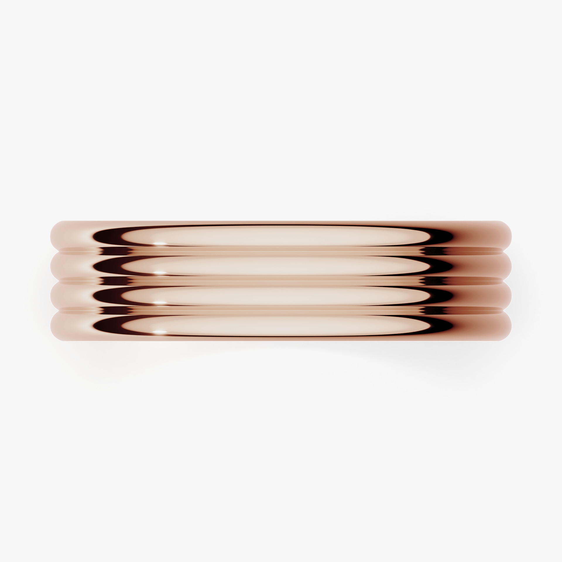 Obraczki slubne modern four 5 mm z rozowego zlota 04