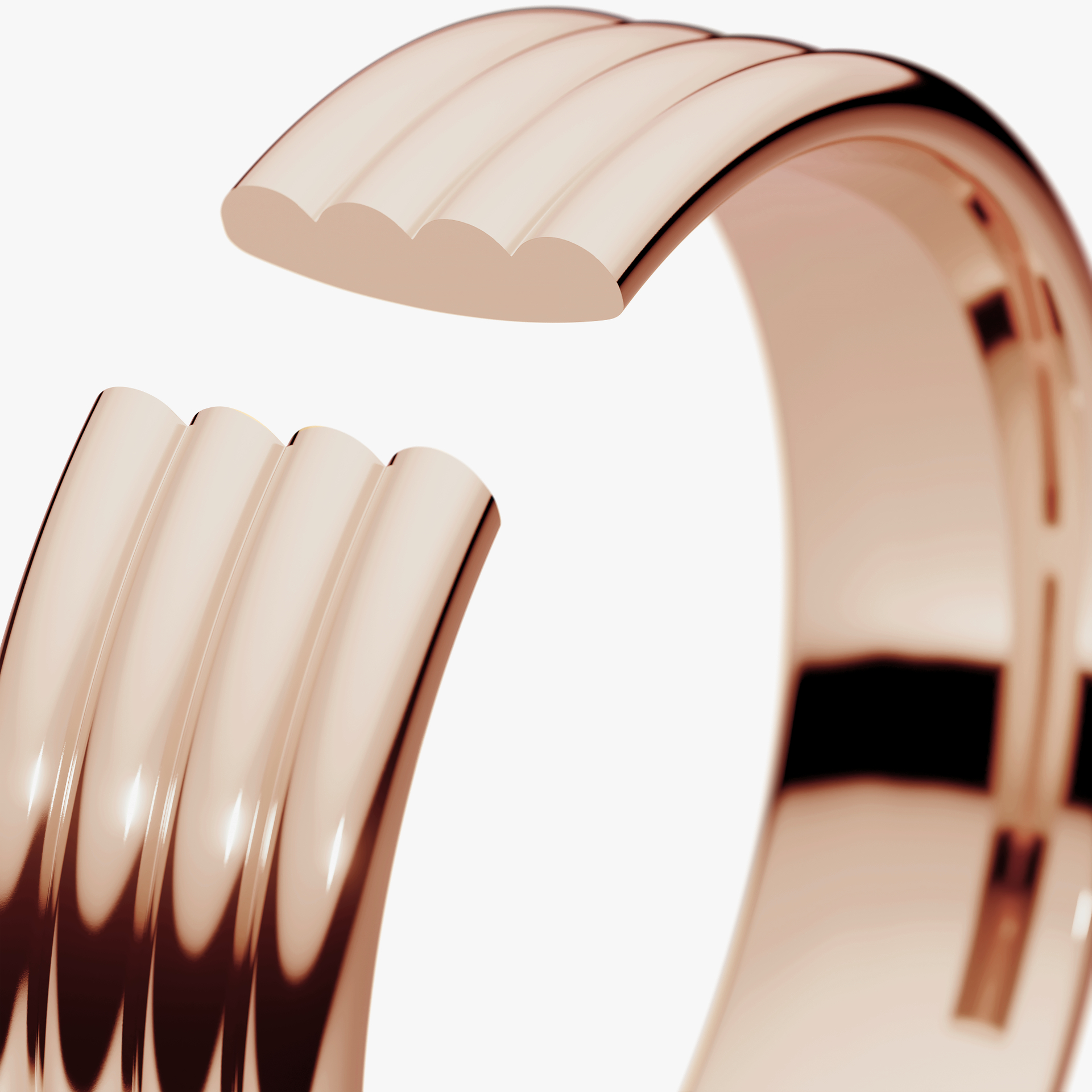 Obraczki slubne modern four 5 mm z rozowego zlota 05