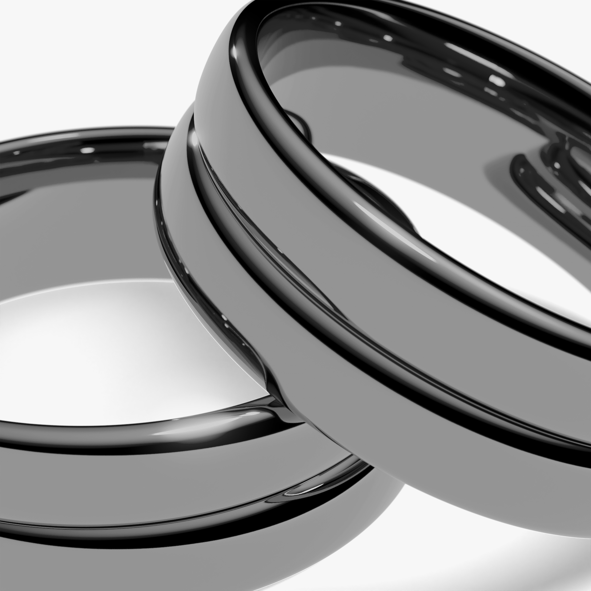 Obraczki slubne modern two 6 mm z czarnego zlota 02
