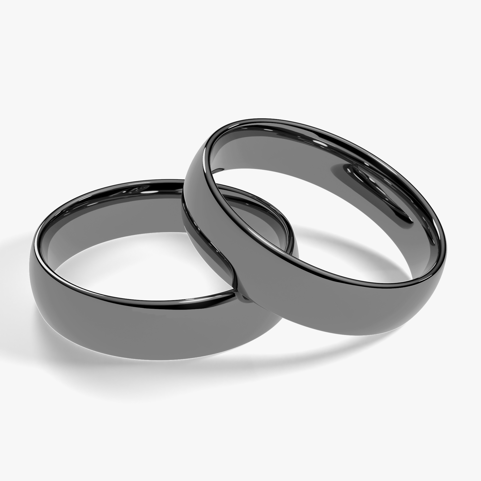 Obraczki slubne polokragla regular 4 5 mm z czarnego zlota 01