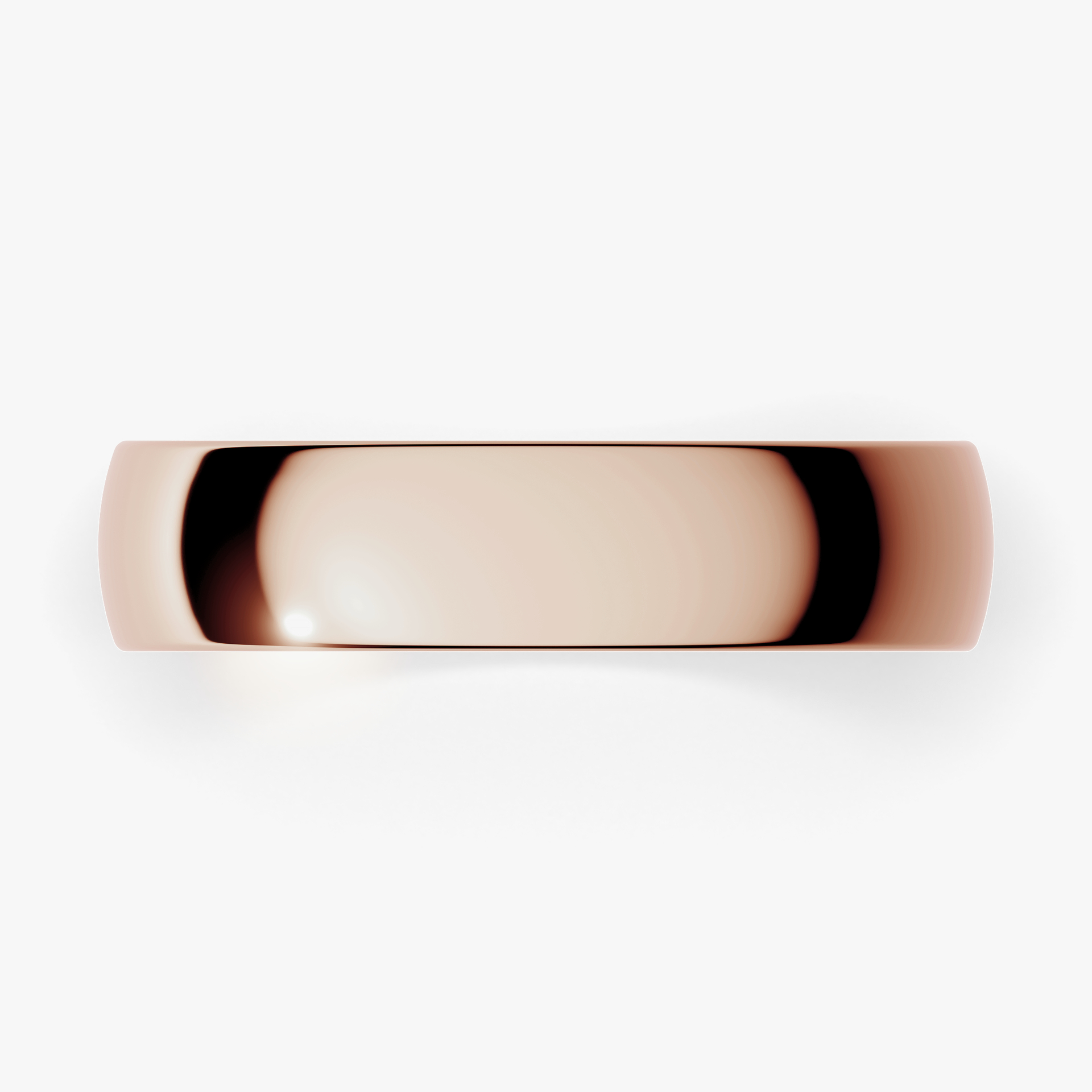 Obraczki slubne polokragla regular 4 5 mm z rozowego zlota 04