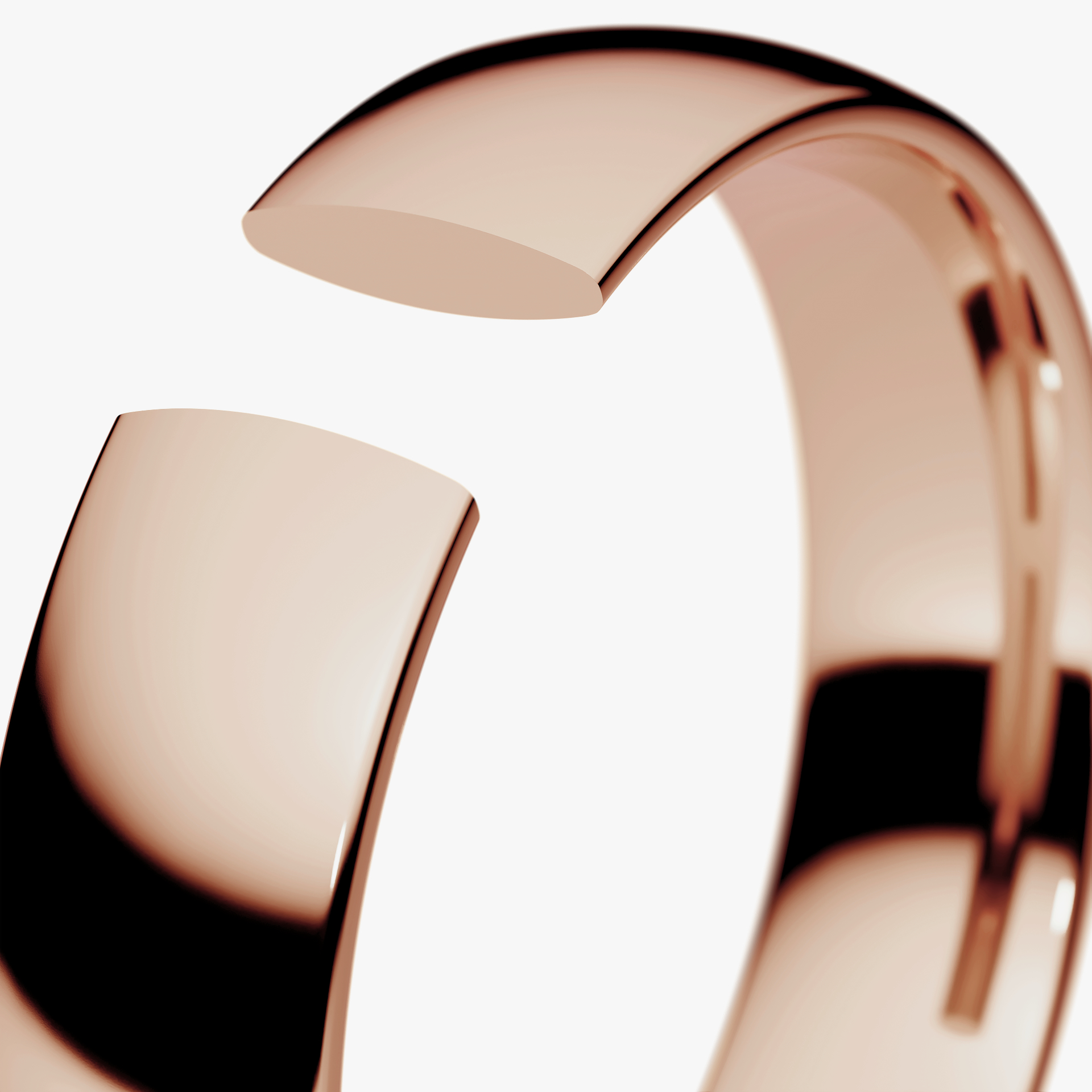 Obraczki slubne polokragla regular 4 5 mm z rozowego zlota 05