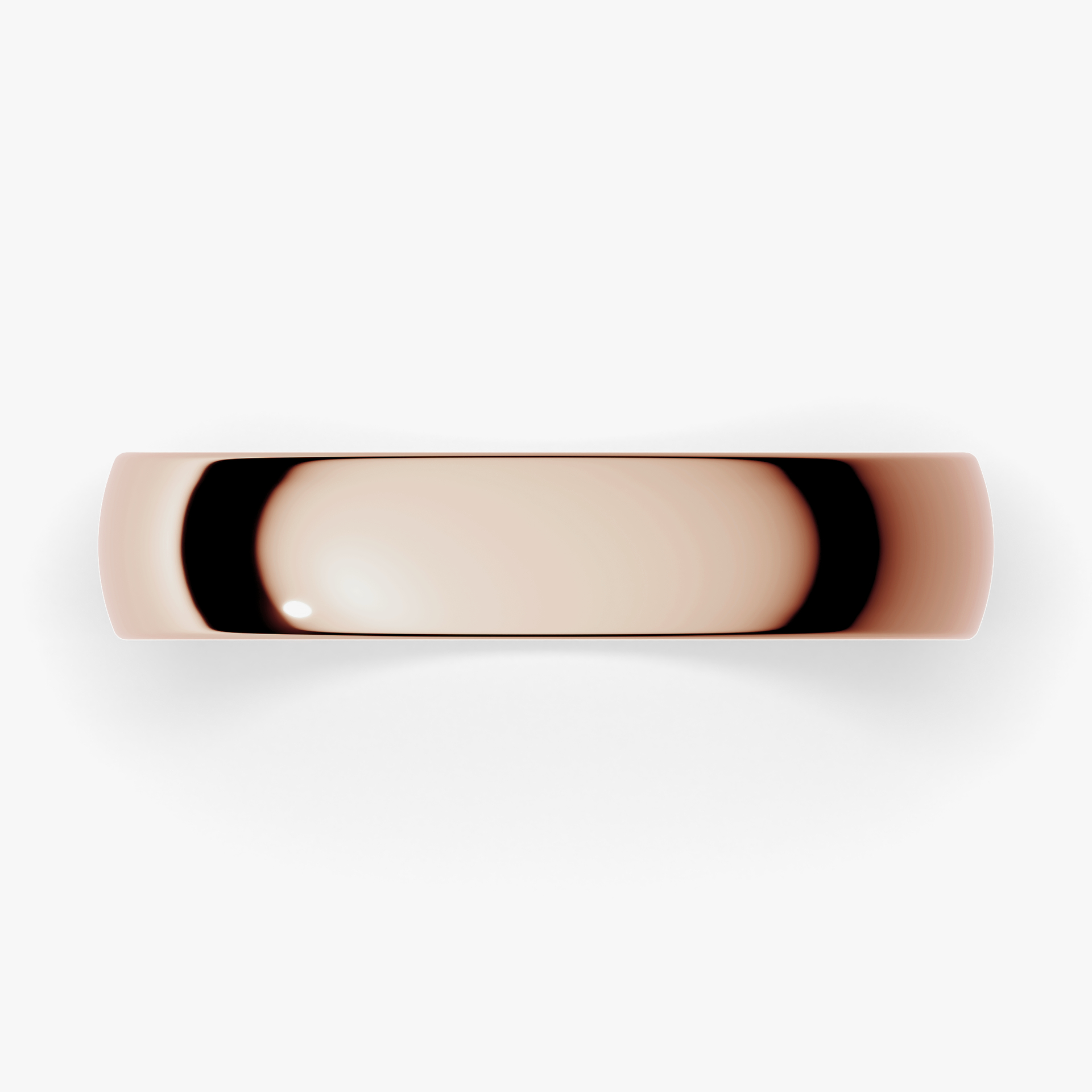 Obraczki slubne polokragla regular 4 mm z rozowego zlota 04