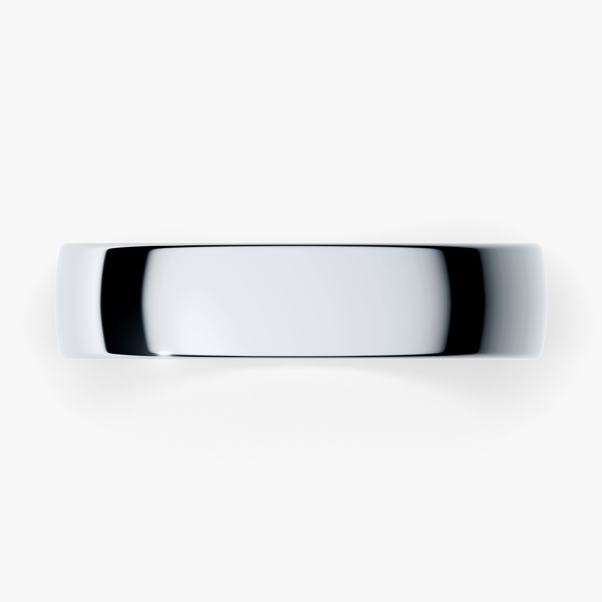Obraczki slubne polokrogla fit 4 5 mm z bialego zlota 04