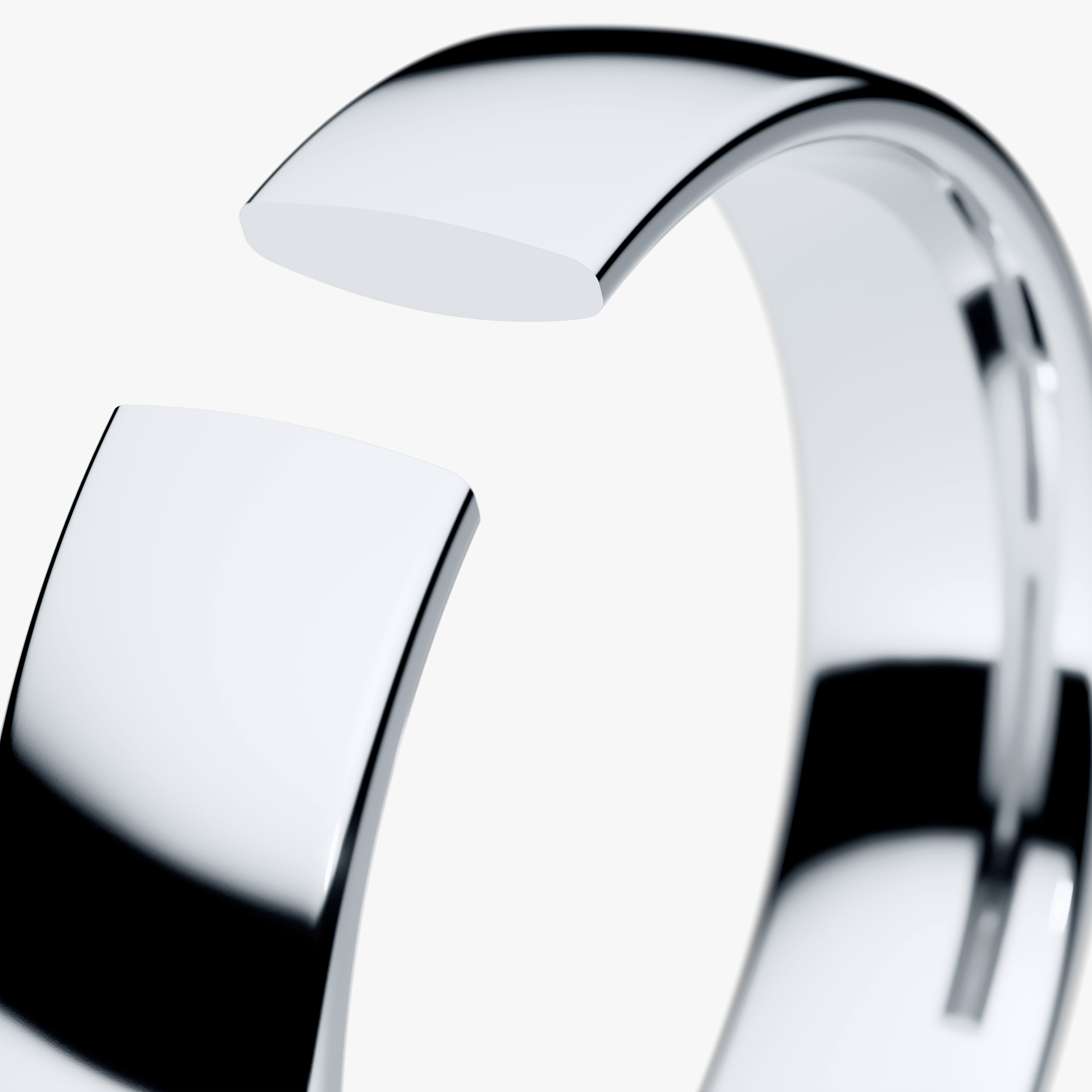 Obraczki slubne polokrogla fit 4 5 mm z bialego zlota 05