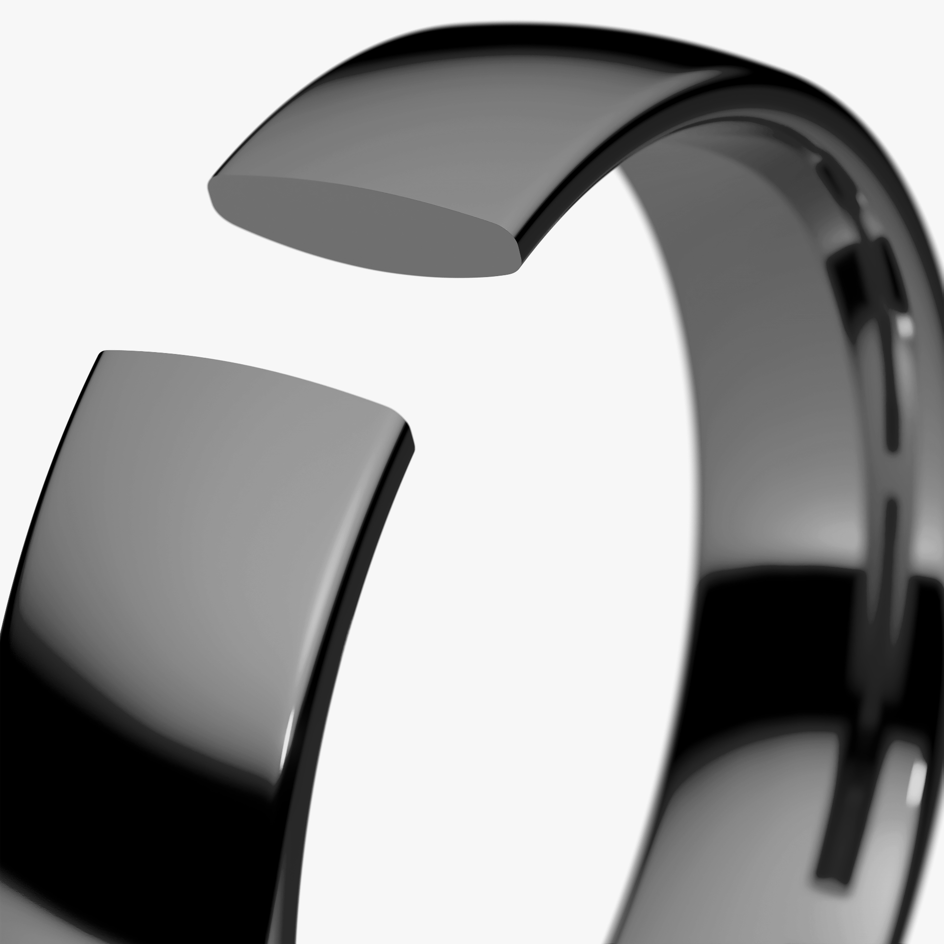 Obraczki slubne polokrogla fit 4 5 mm z czarnego zlota 05