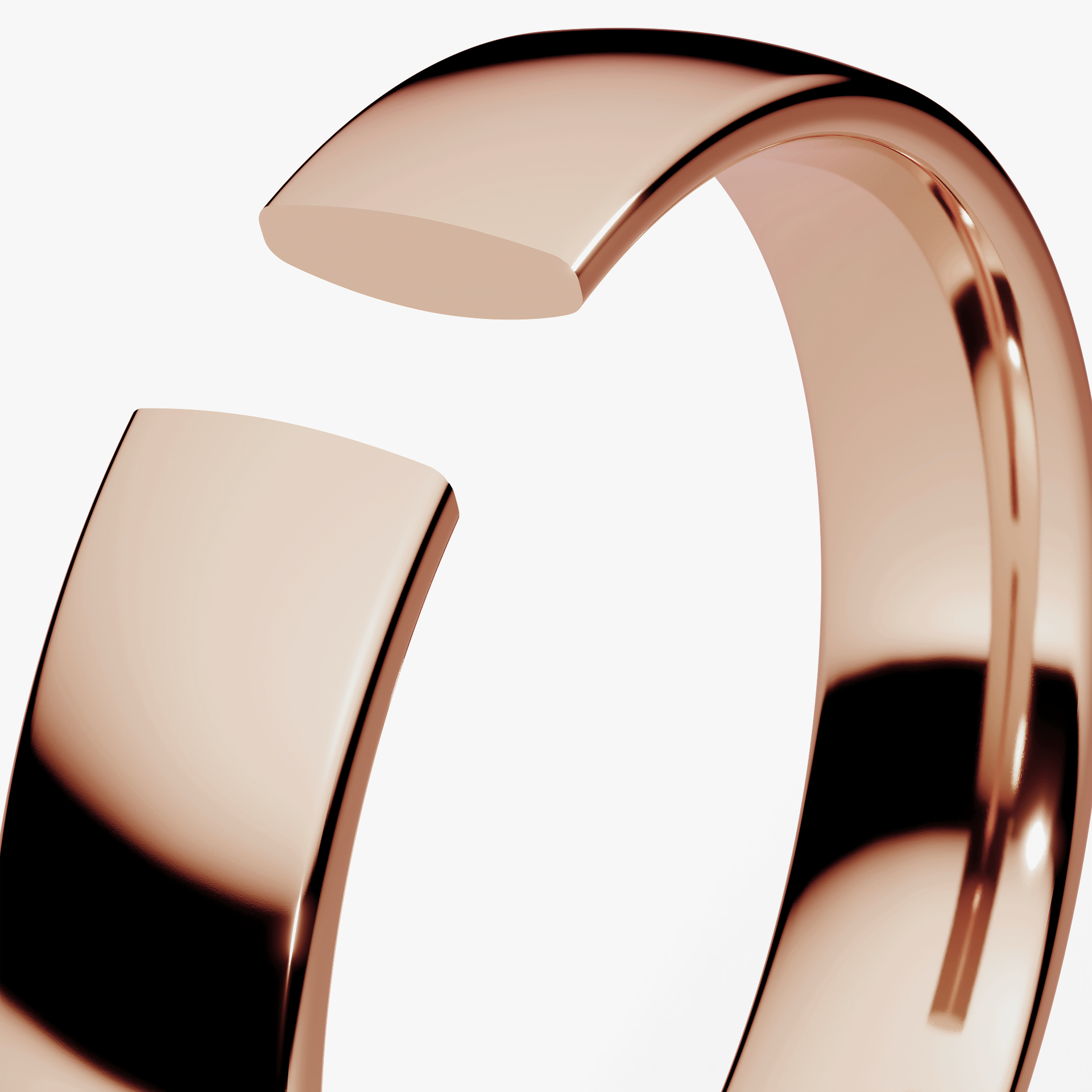 Obraczki slubne polokrogla fit 4 mm z rozowego zlota 05