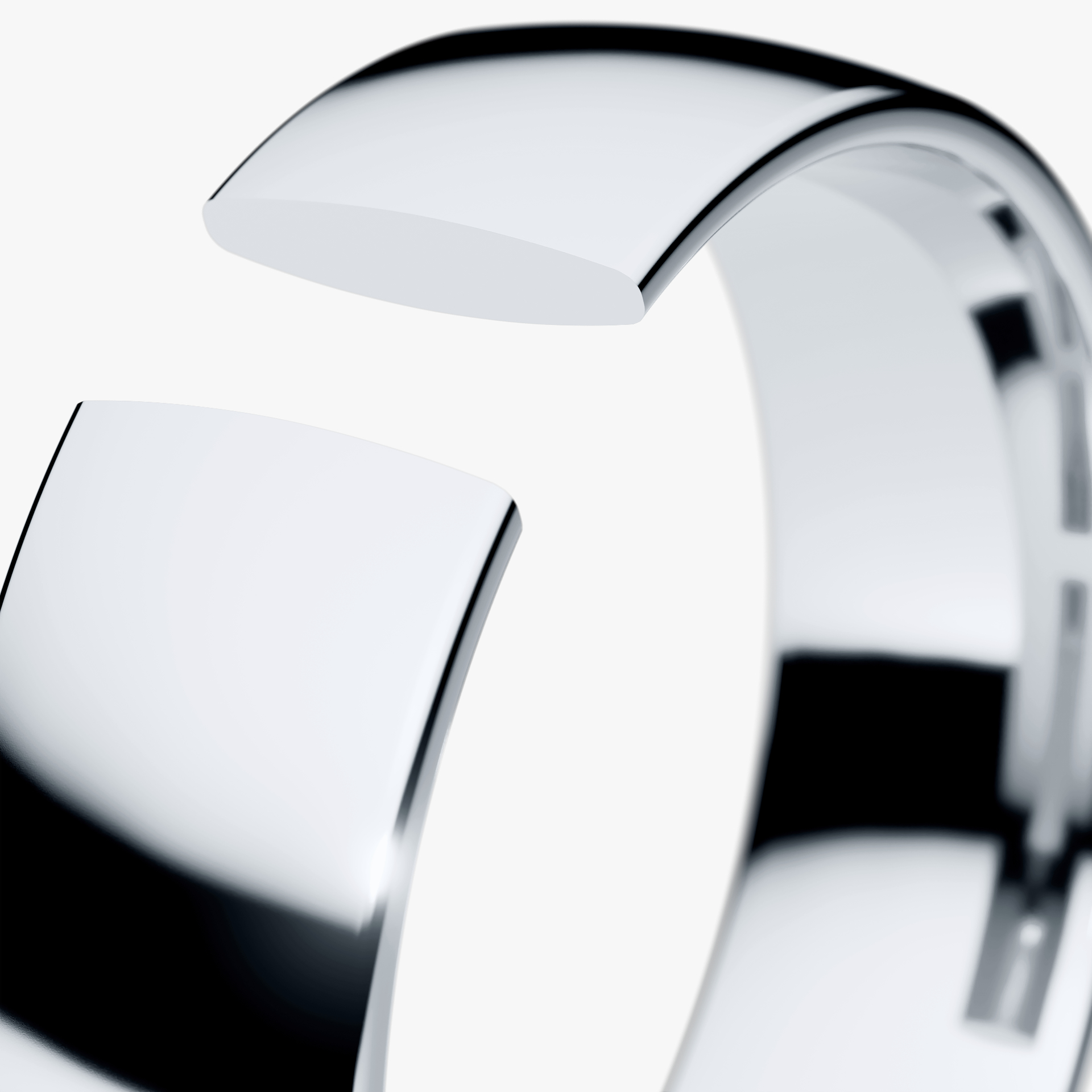 Obraczki slubne polokrogla fit 5 5 mm z bialego zlota 05