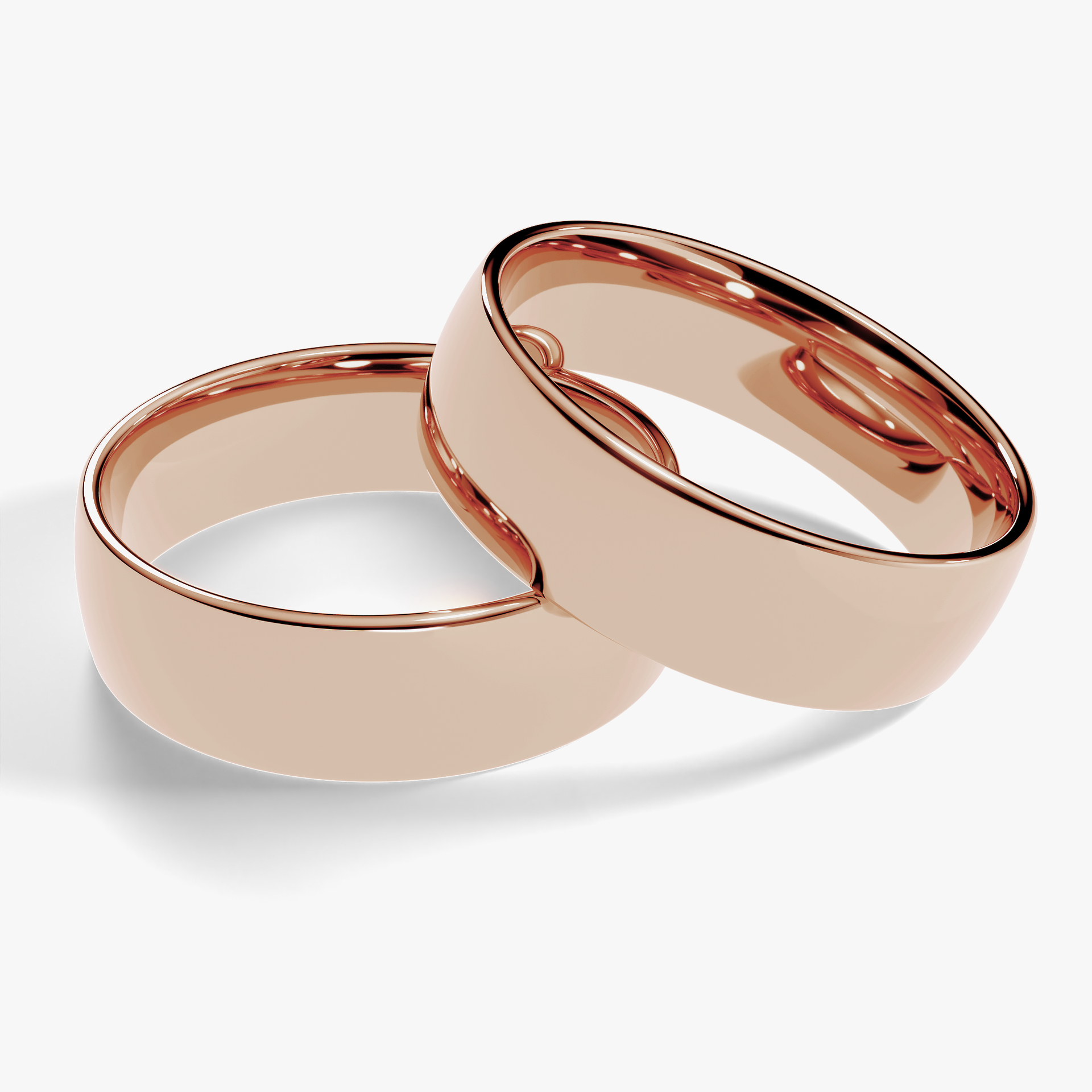 Obraczki slubne polokrogla fit 5 5 mm z rozowego zlota 01