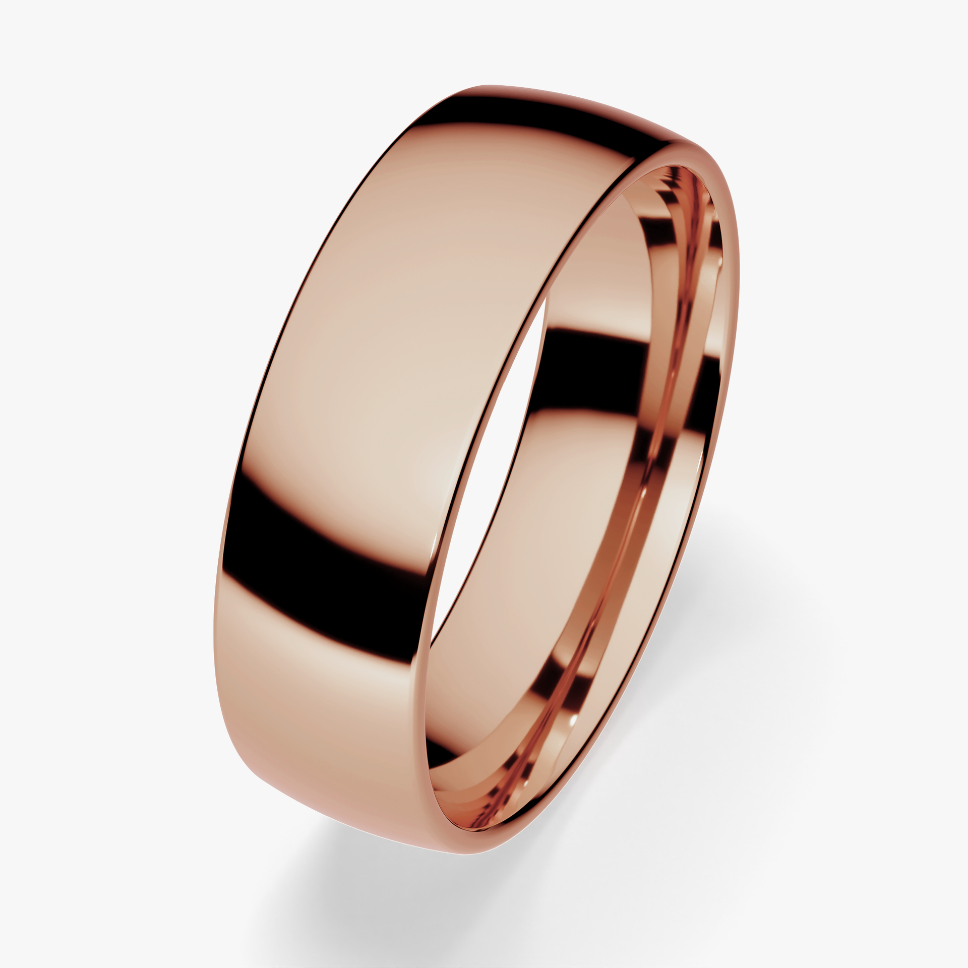 Obraczki slubne polokrogla fit 5 5 mm z rozowego zlota 03