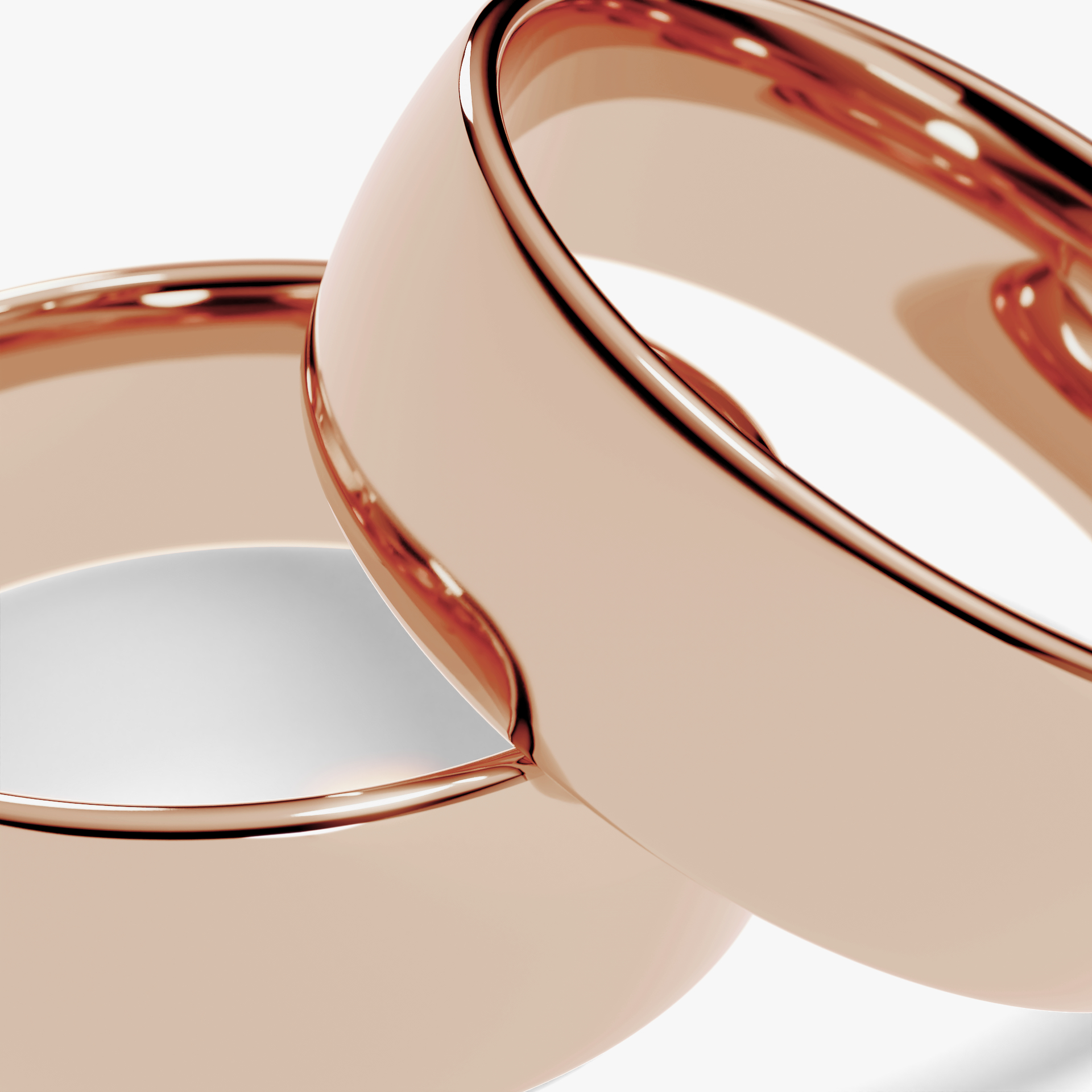 Obraczki slubne polokrogla fit 6 mm z rozowego zlota 02