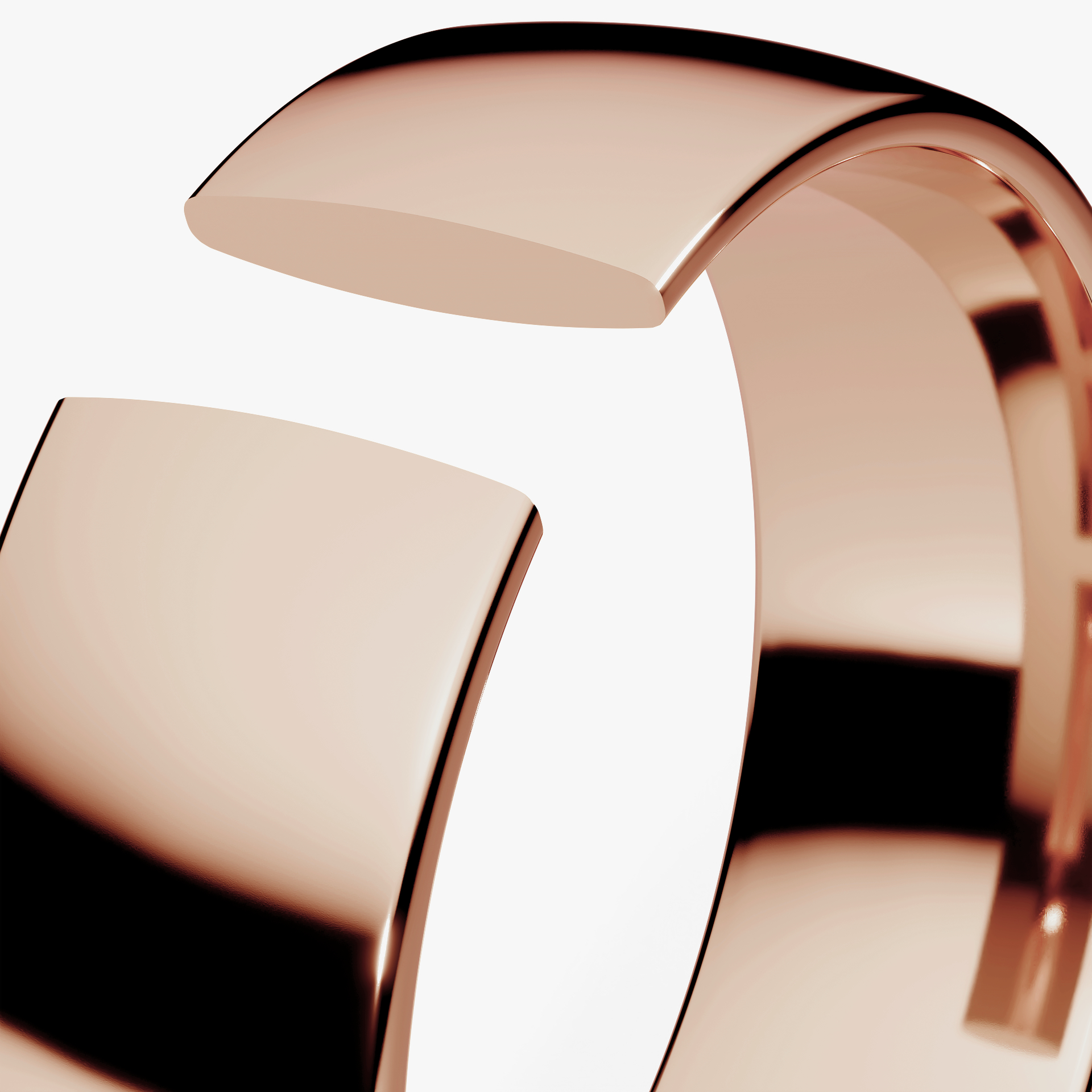 Obraczki slubne polokrogla fit 6 mm z rozowego zlota 05