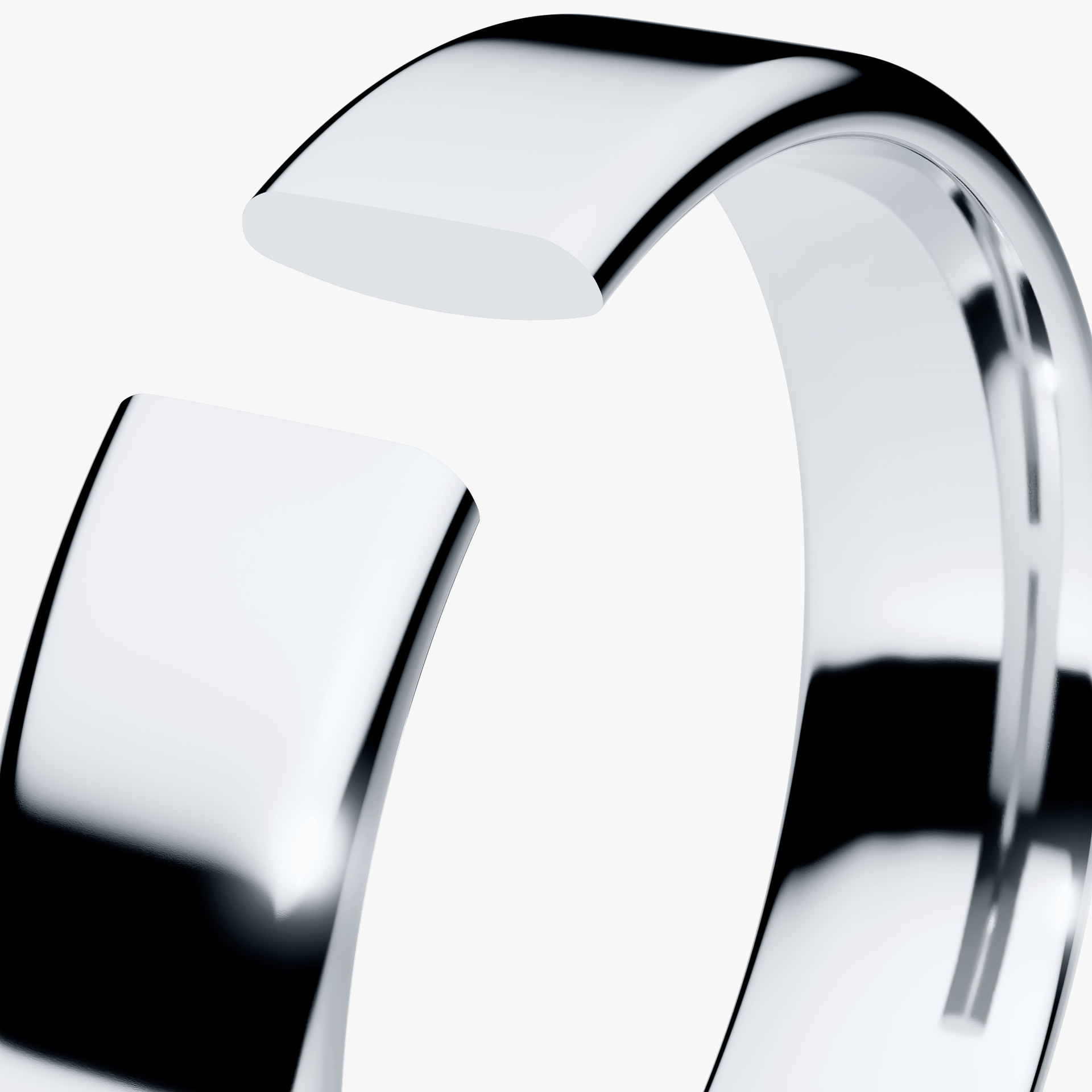 Obraczki slubne polokragle urban 4 5 mm z bialego zlota 05